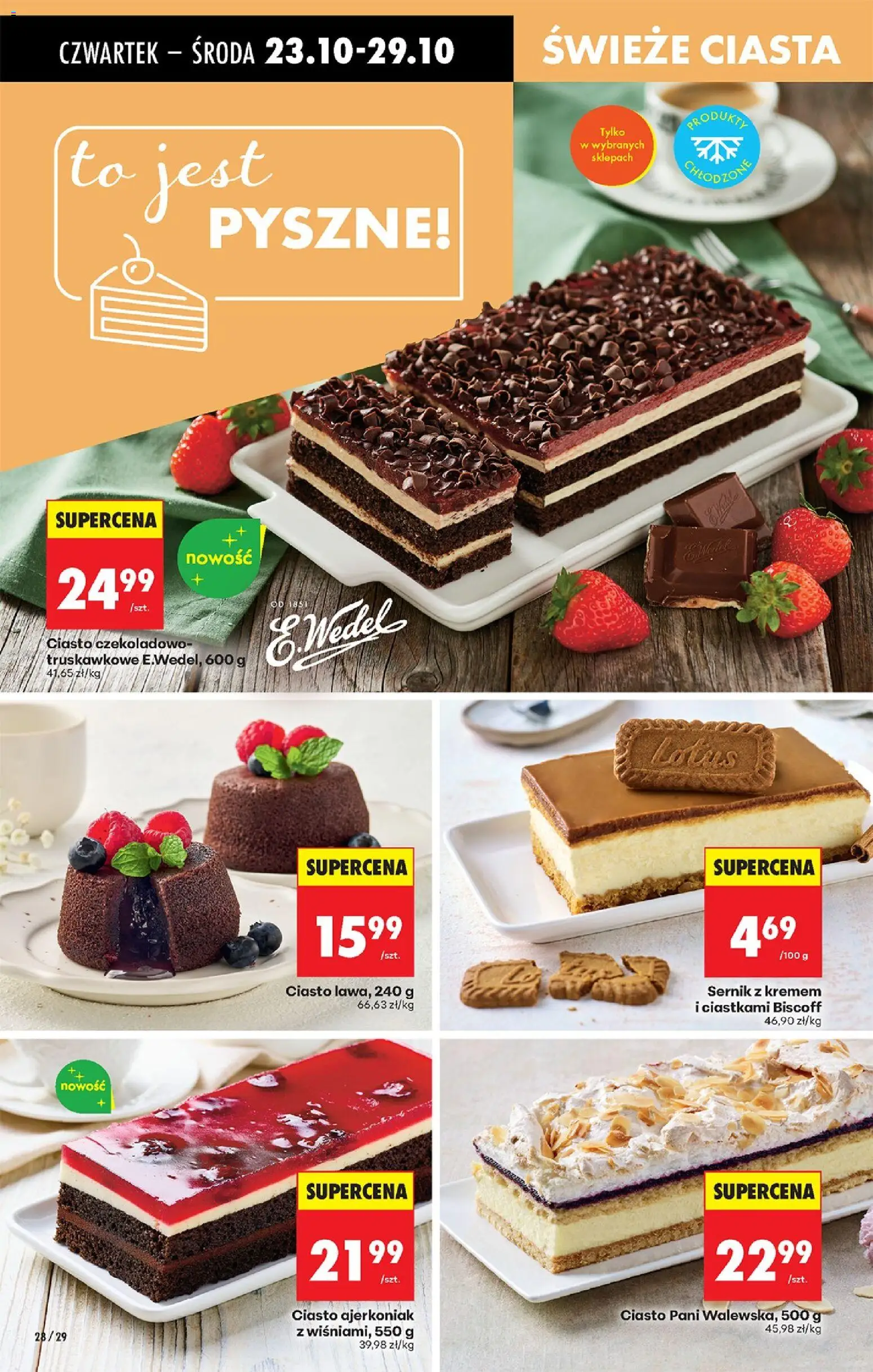 Biedronka gazetka - Oferta w tym tygodniu od 23.10.2025 | Strona: 36 | Produkty: Ciasto