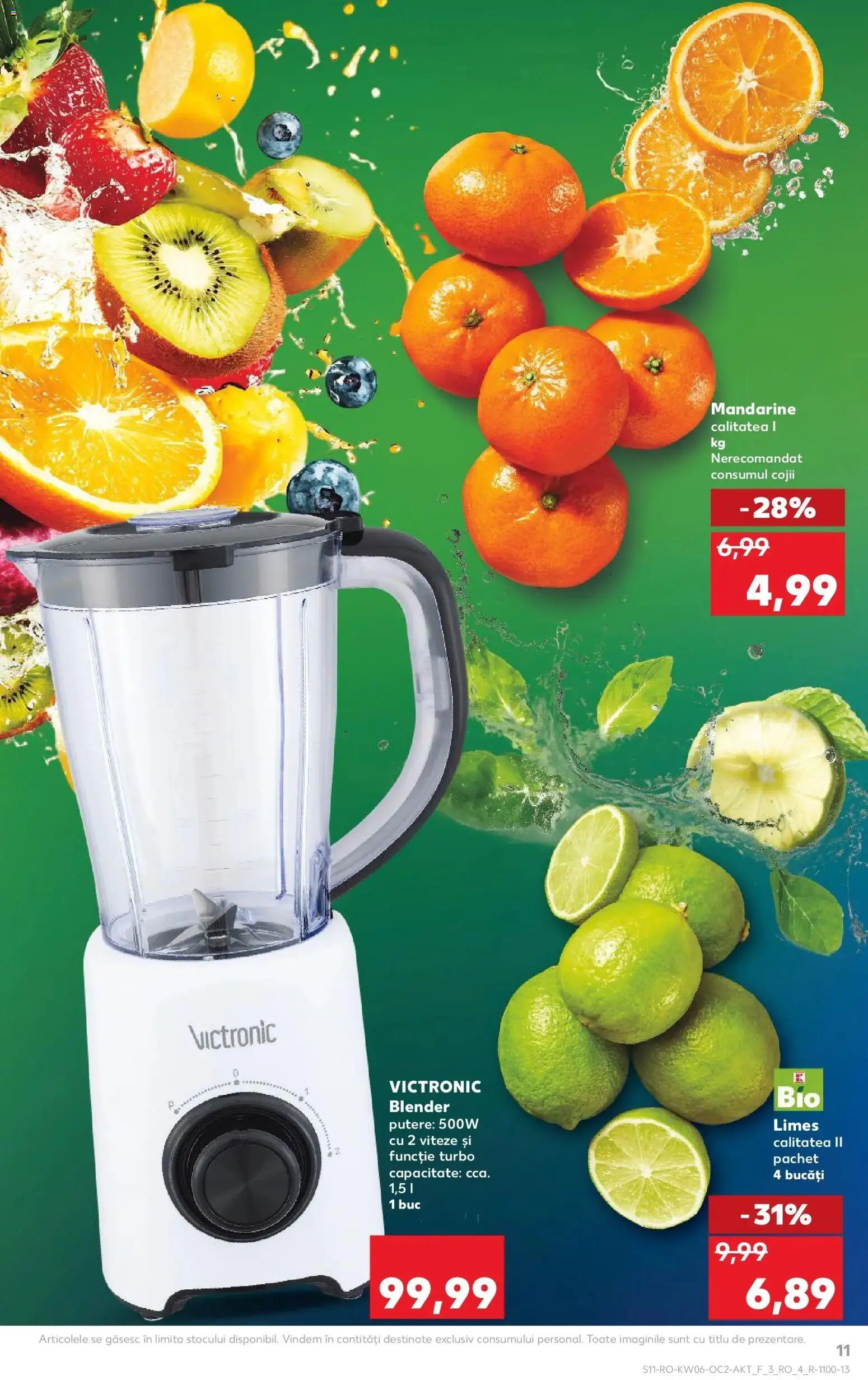 Noul catalog Kaufland – valabil de la 04.02.2026 | Pagină: 11 | Produse: Şerit ödül, Lime, Blender, Mandarine