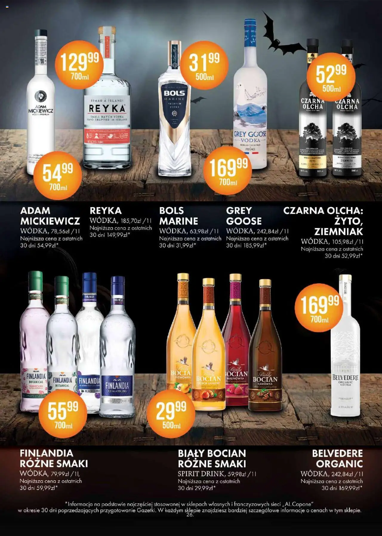 Al.Capone Gazetka od 13.10.2025 | Strona: 26 | Produkty: Grey goose, Vodka