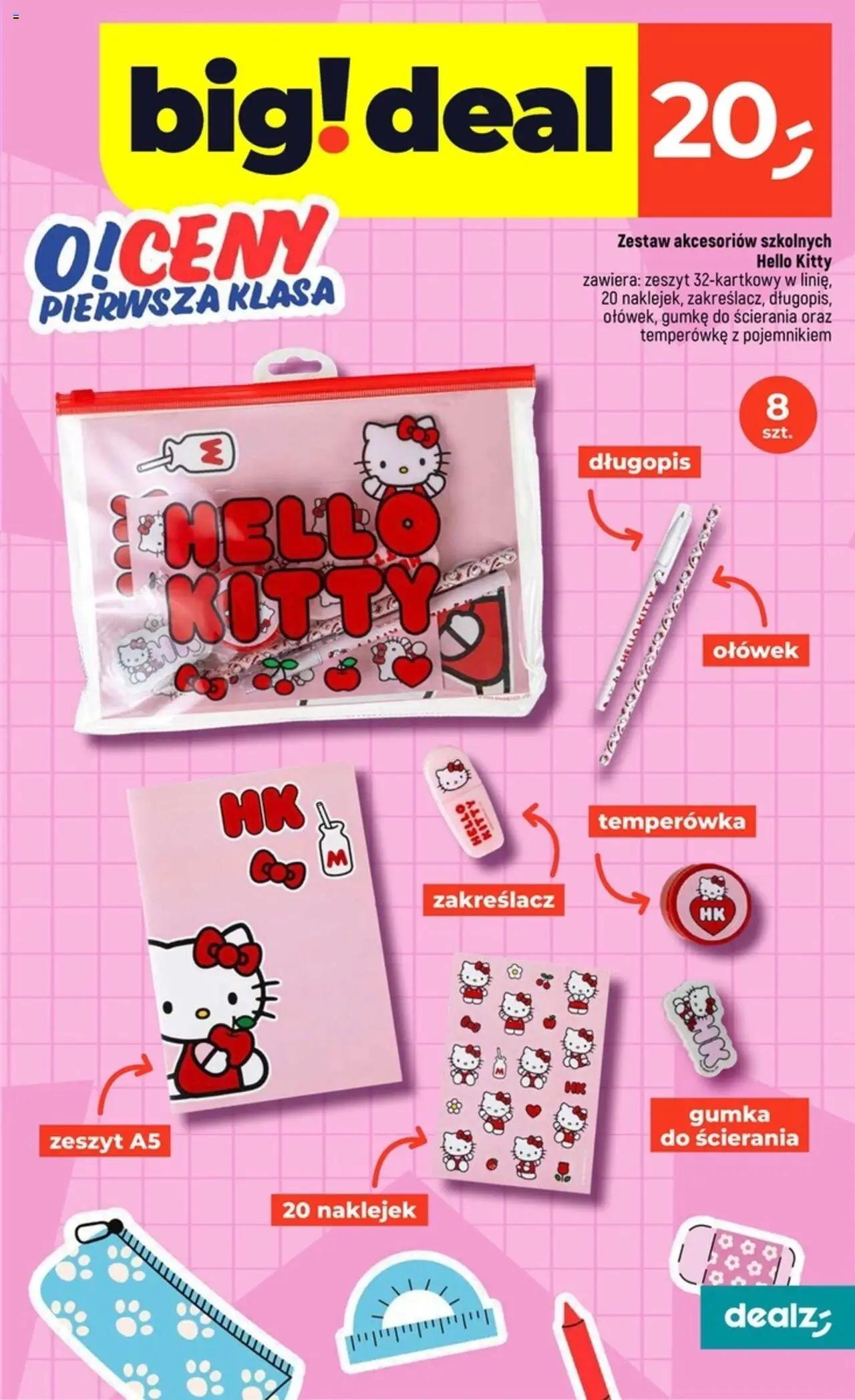 Dealz Gazetka - O!ceny pierwsza klasa od 31.07.2025 | Strona: 3 | Produkty: Temperówka, Zeszyt