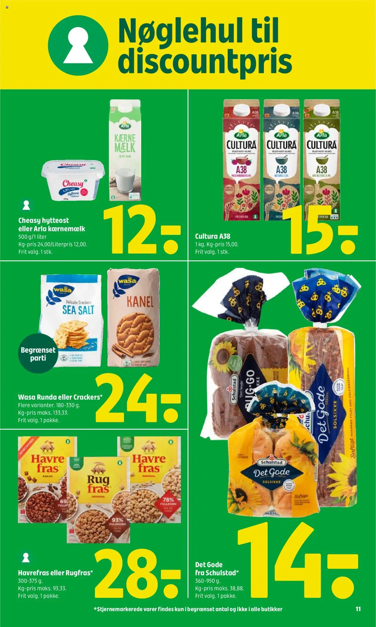 Coop 365 Tilbudsavis gyldig fra 26.06.2025 | Side: 11 | Produkter: Mælk, Kærnemælk, Salt, Kakao