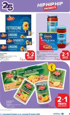 Carrefour - Hypermarkten Promoties  - Voorbeeld van een folder van Carrefour, geldig van 15.10.2025 | Pagina: 3 | Producten: Sap, Pasta, La, Perziken
