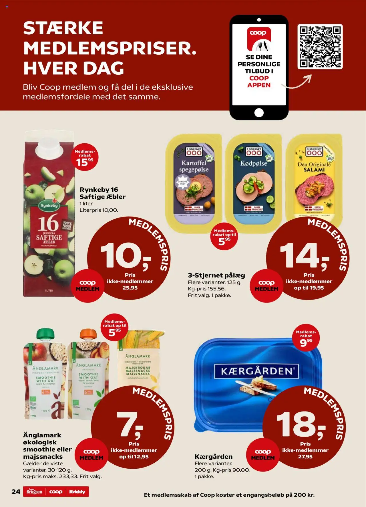 Super Brugsen Tilbudsavis gyldig fra 04.07.2025 | Side: 26 | Produkter: Salami, Pålæg, Spegepølse, Smoothie