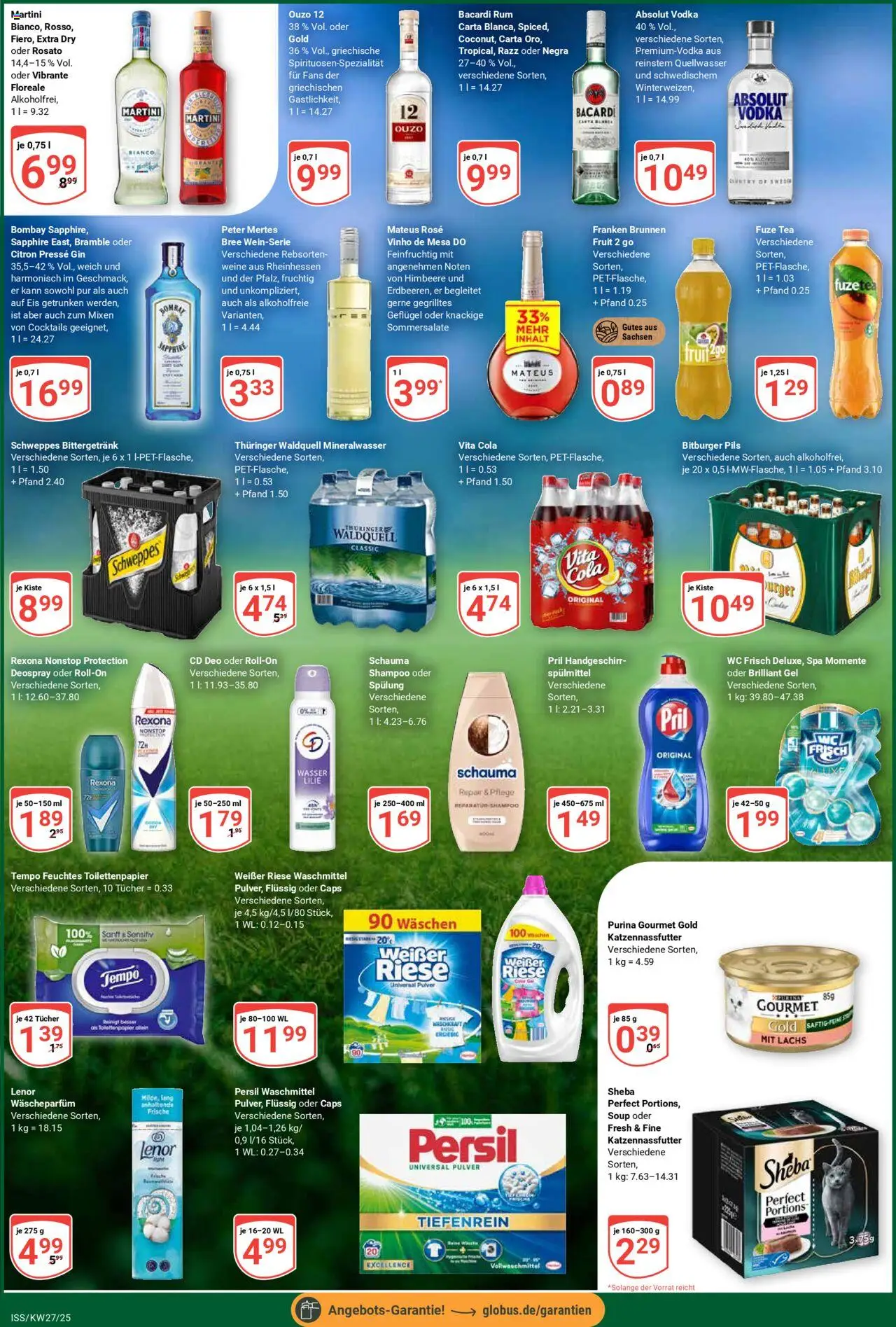 Globus Prospekt 	 - gültig ab dem 30.06.2025 | Seite: 7 | Produkte: Bitburger, Presse, Sheba, Toilettenpapier