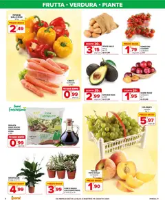 Volantino Iperal del 30.07.2025 | Pagina: 2 | Prodotti: Avocado, Carote, Pasta, Vaso