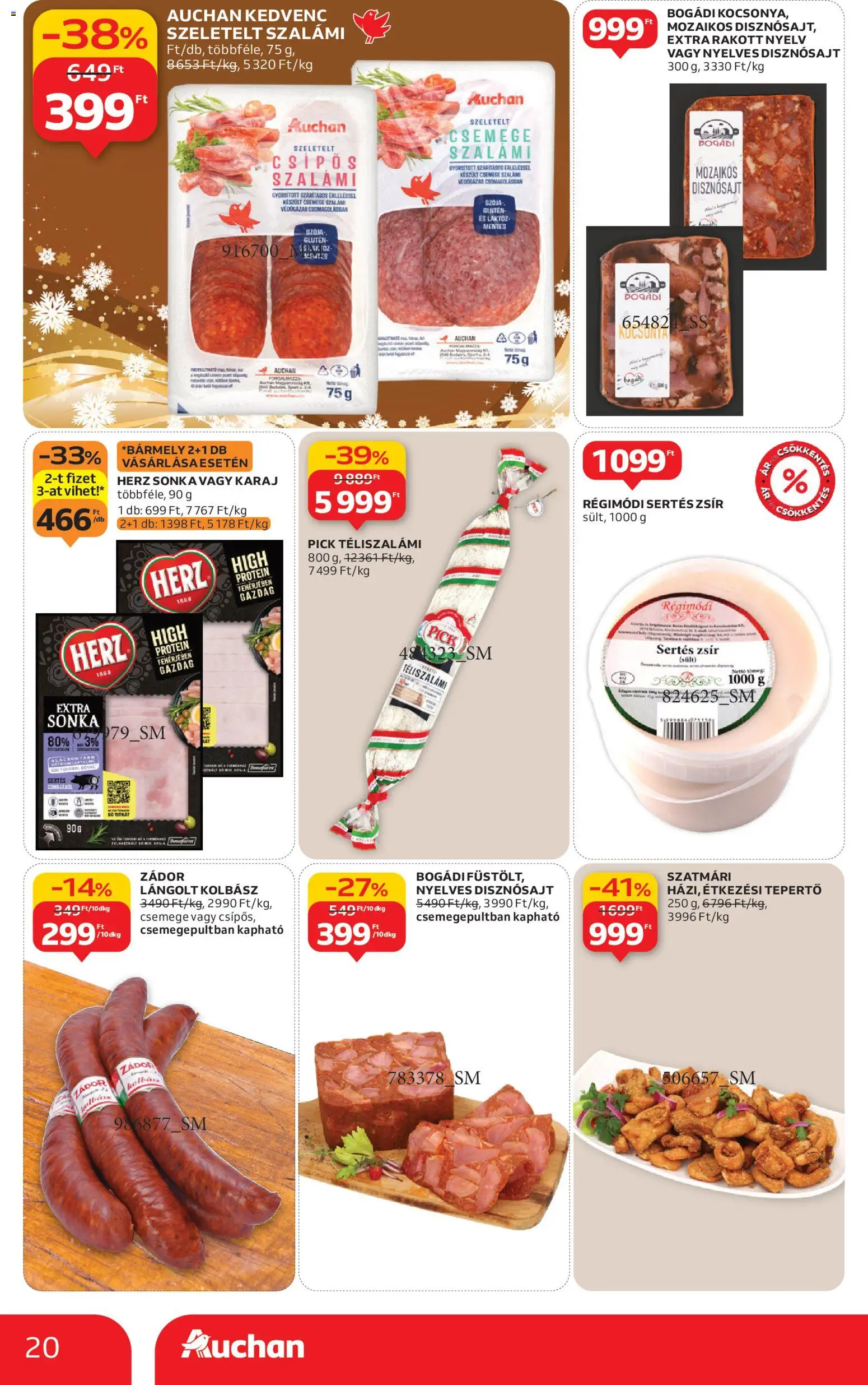 Auchan akciós ujság - amely érvényes a következő dátumtól: 04.12.2025 | Oldal: 20