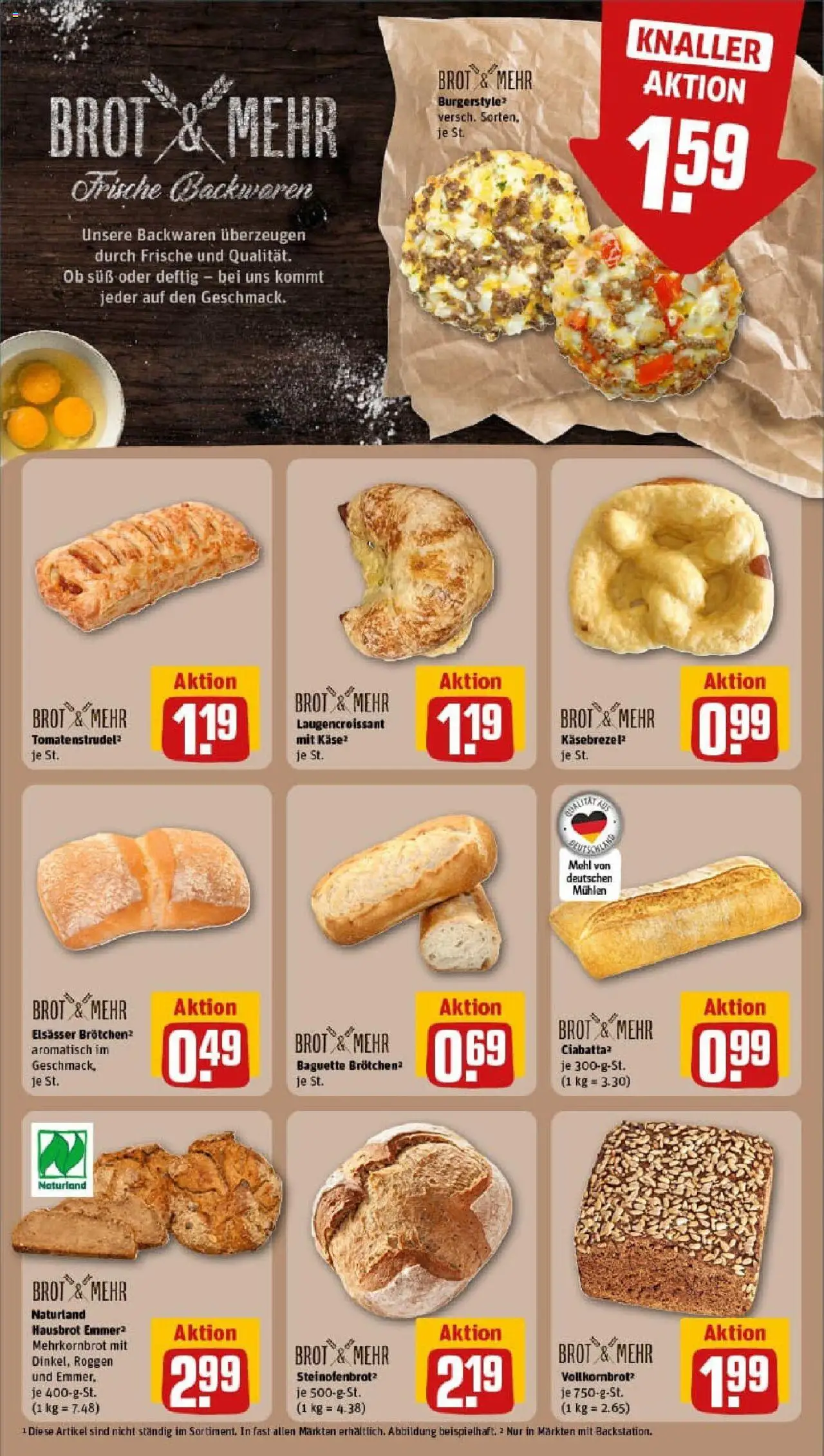 Rewe prospekt Bous	 - gültig ab dem 06.07.2025 | Seite: 17 | Produkte: Mehl, Käse, Croissant, Brot