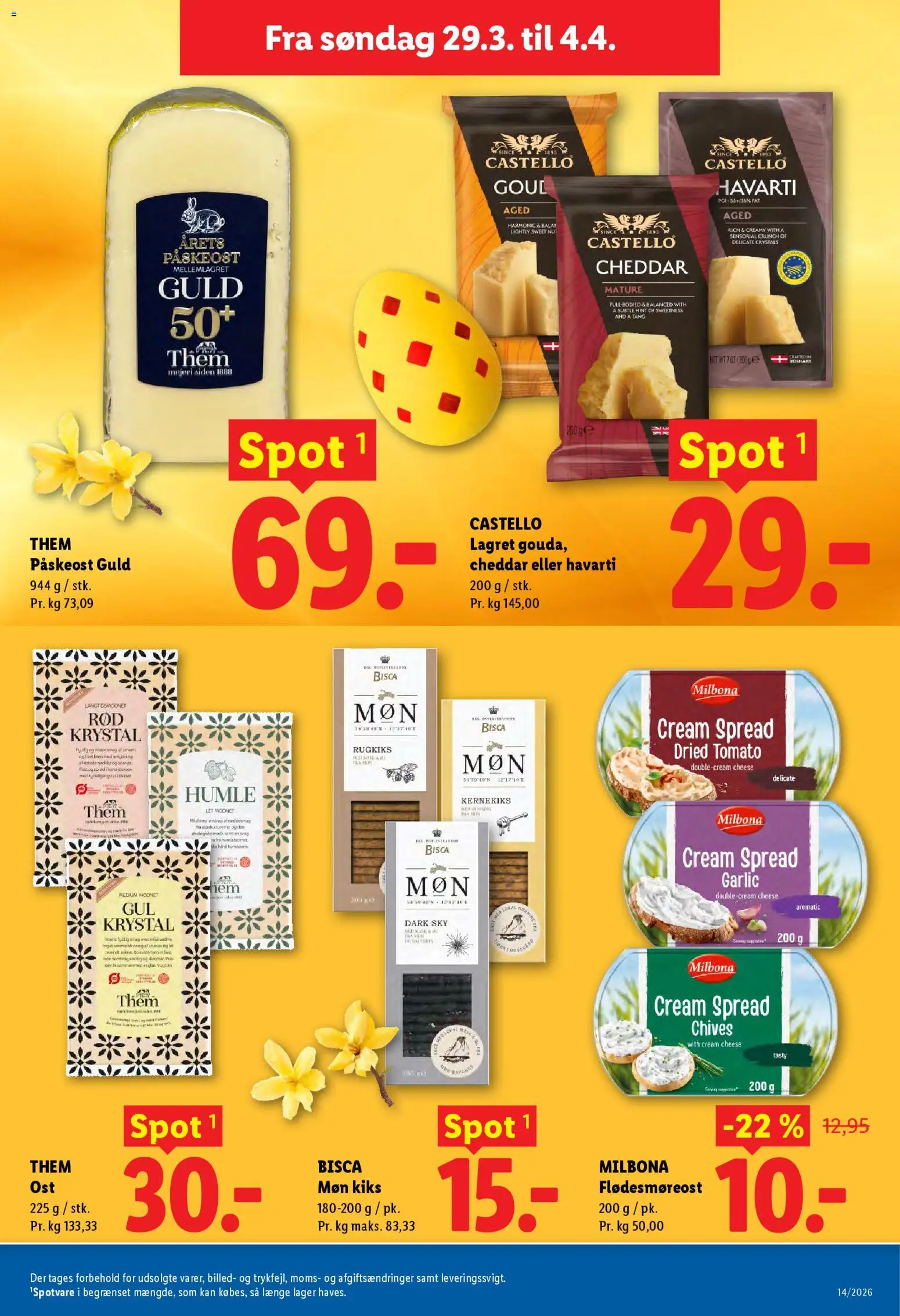 Lidl tilbudsavis – gyldig fra 29.03.2026 | Side: 11 | Produkter: Cheddar, Søm
