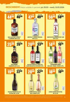 Ofertele ATAC valabile de la 05.03.2026 | Pagină: 9 | Produse: Prosecco, Vin, Cocktail, Vodka