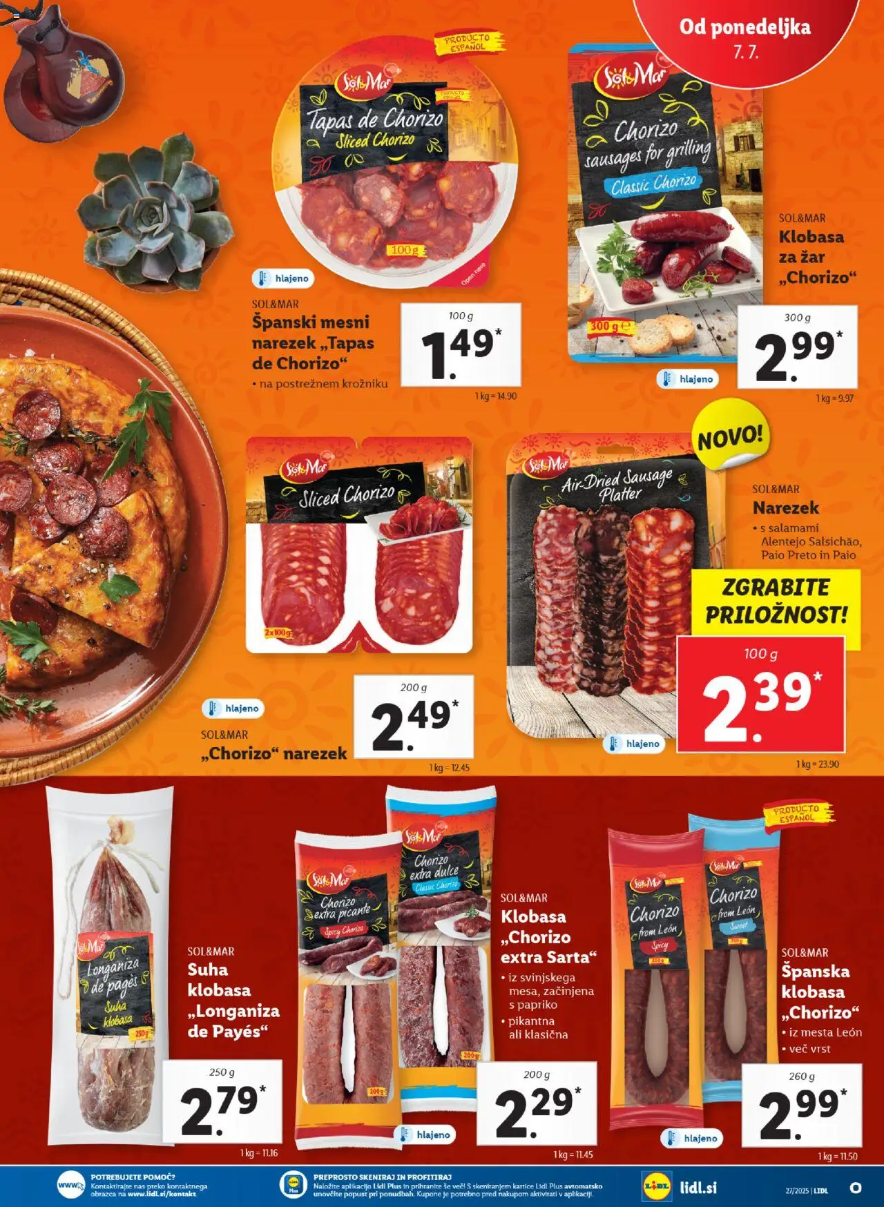 Lidl - Maribor │ velja od 03.07.2025 | Stran: 45 | Izdelki: Zar, Narezek, Sok, Sol
