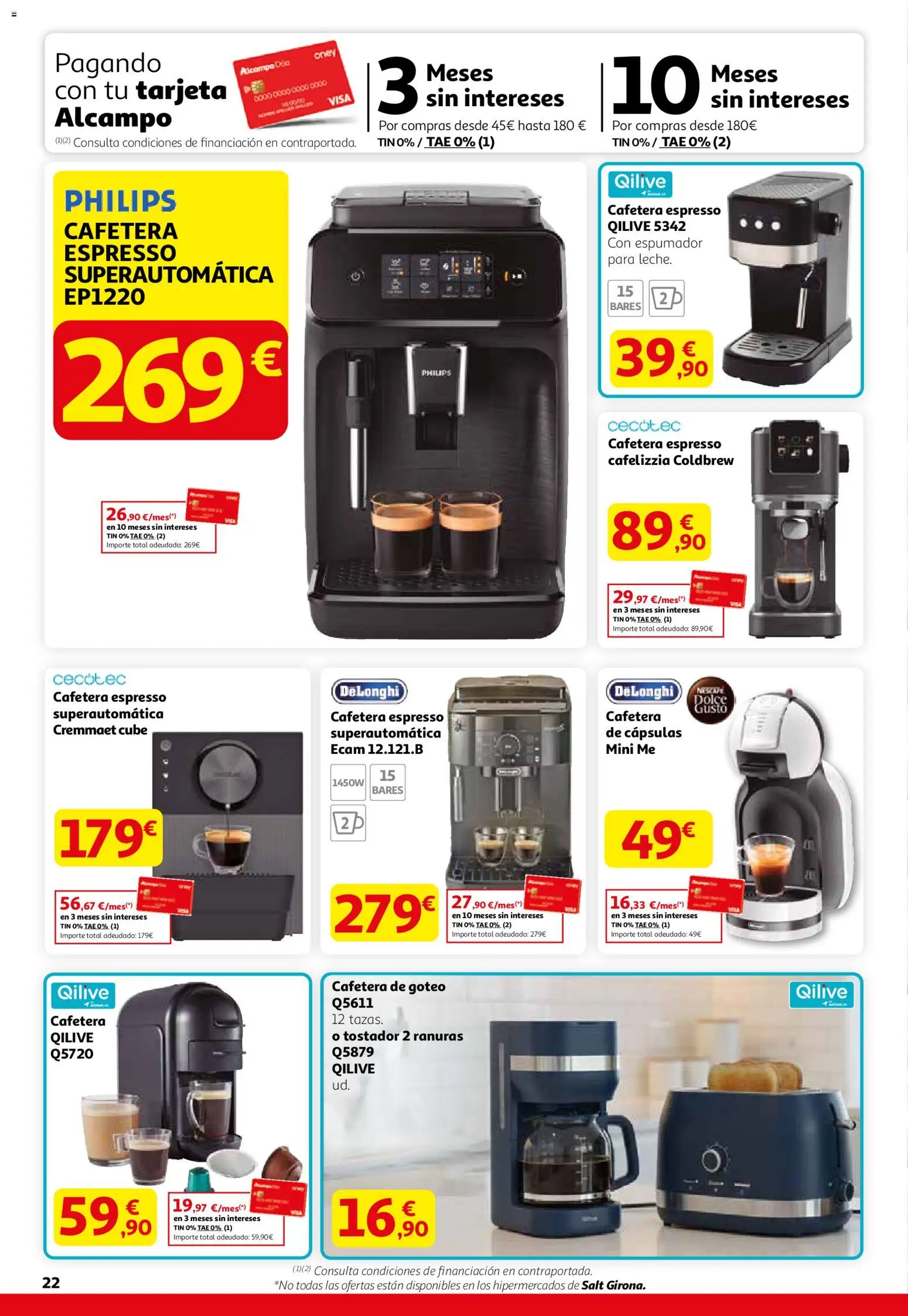 Alcampo - HP Nacional  │ válido desde el 12.02.2026 | Página: 22 | Productos: Cafetera, Tostador