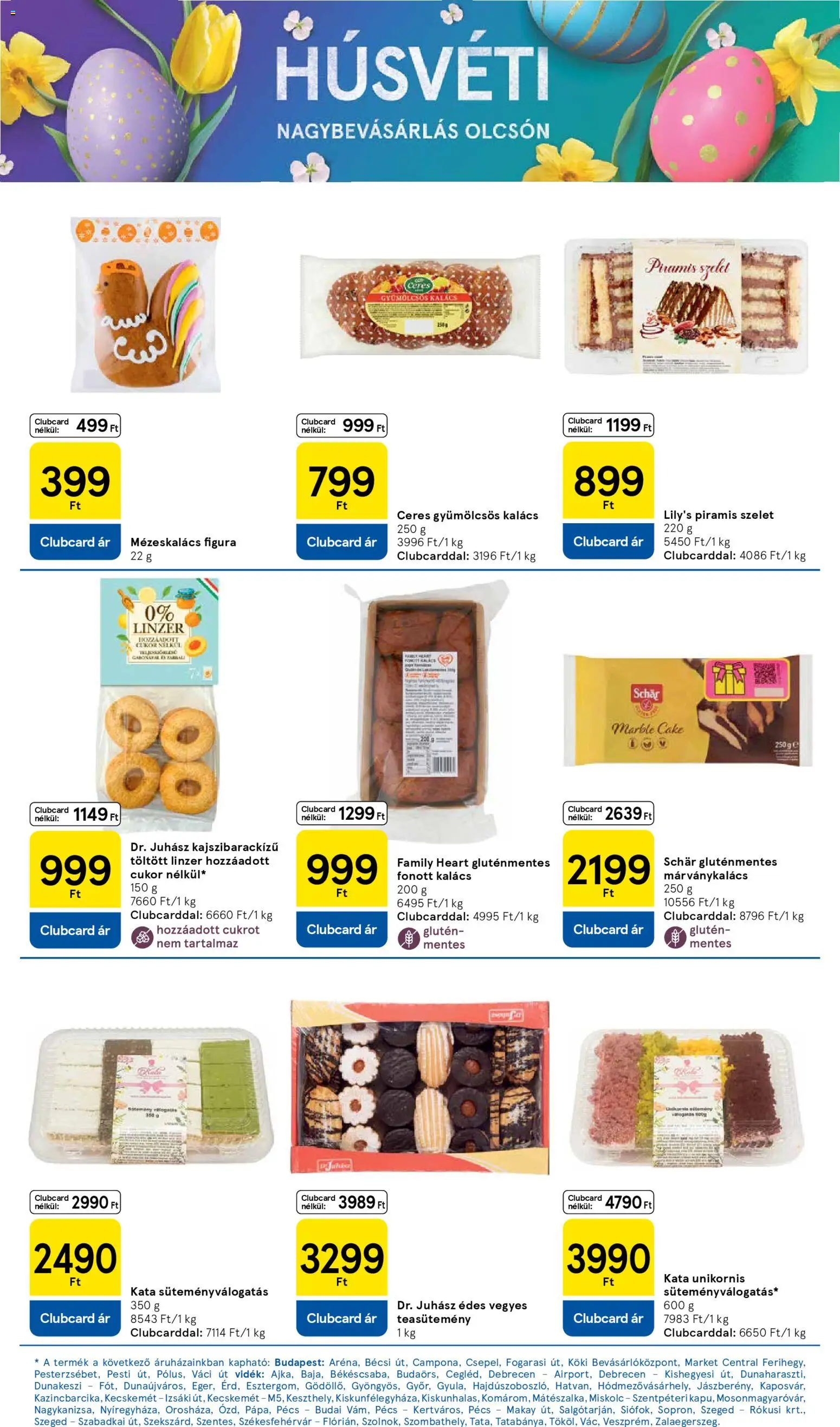 Tesco akciós ujság - amely érvényes a következő dátumtól: 31.03.2026 | Oldal: 12 | Termékek: Kalács, Linzer, Gluténmentes, Cukor