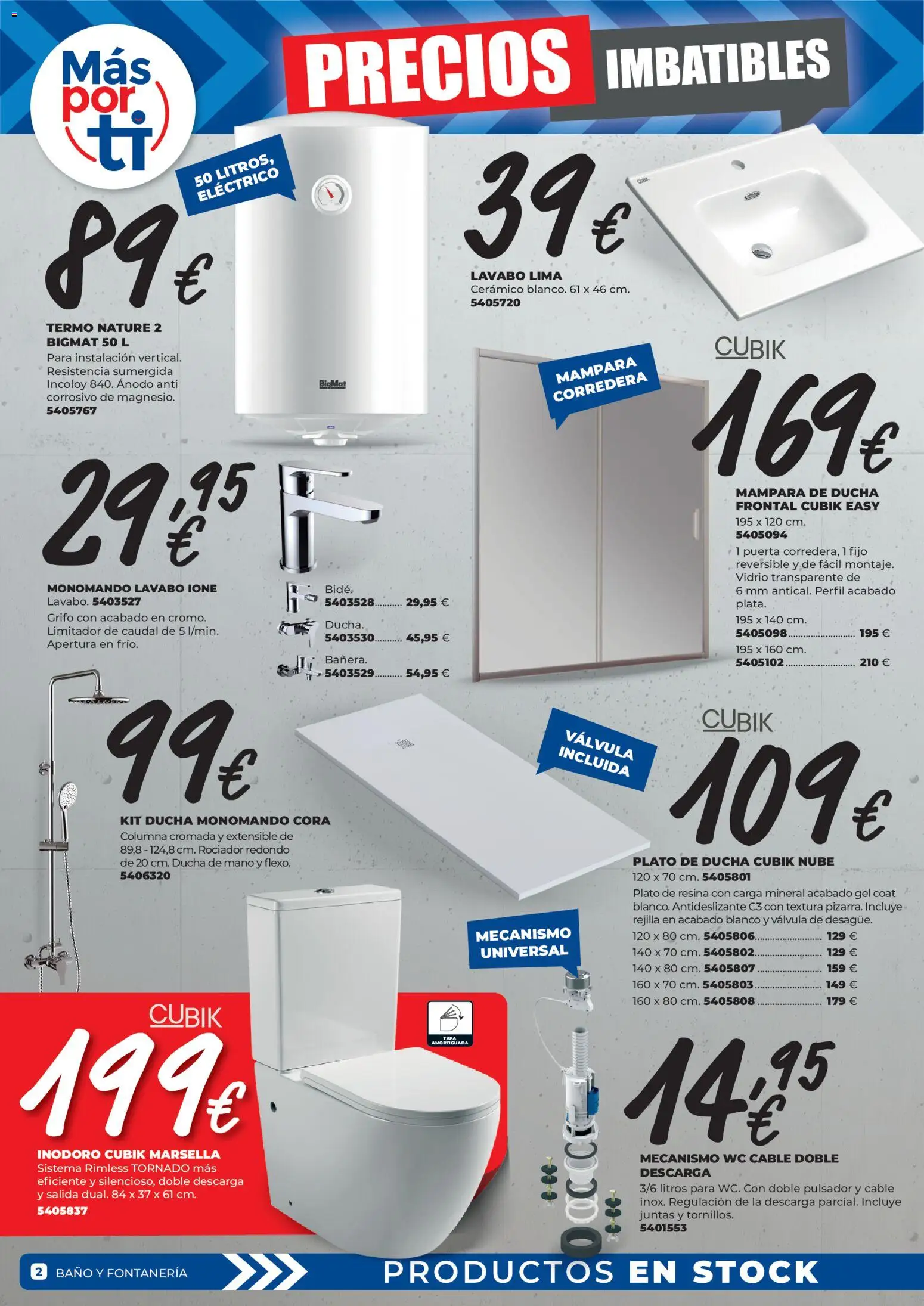 BigMat folleto │ válido desde el 11.12.2025 | Página: 2 | Productos: Lima, Cable, Baño, Ducha