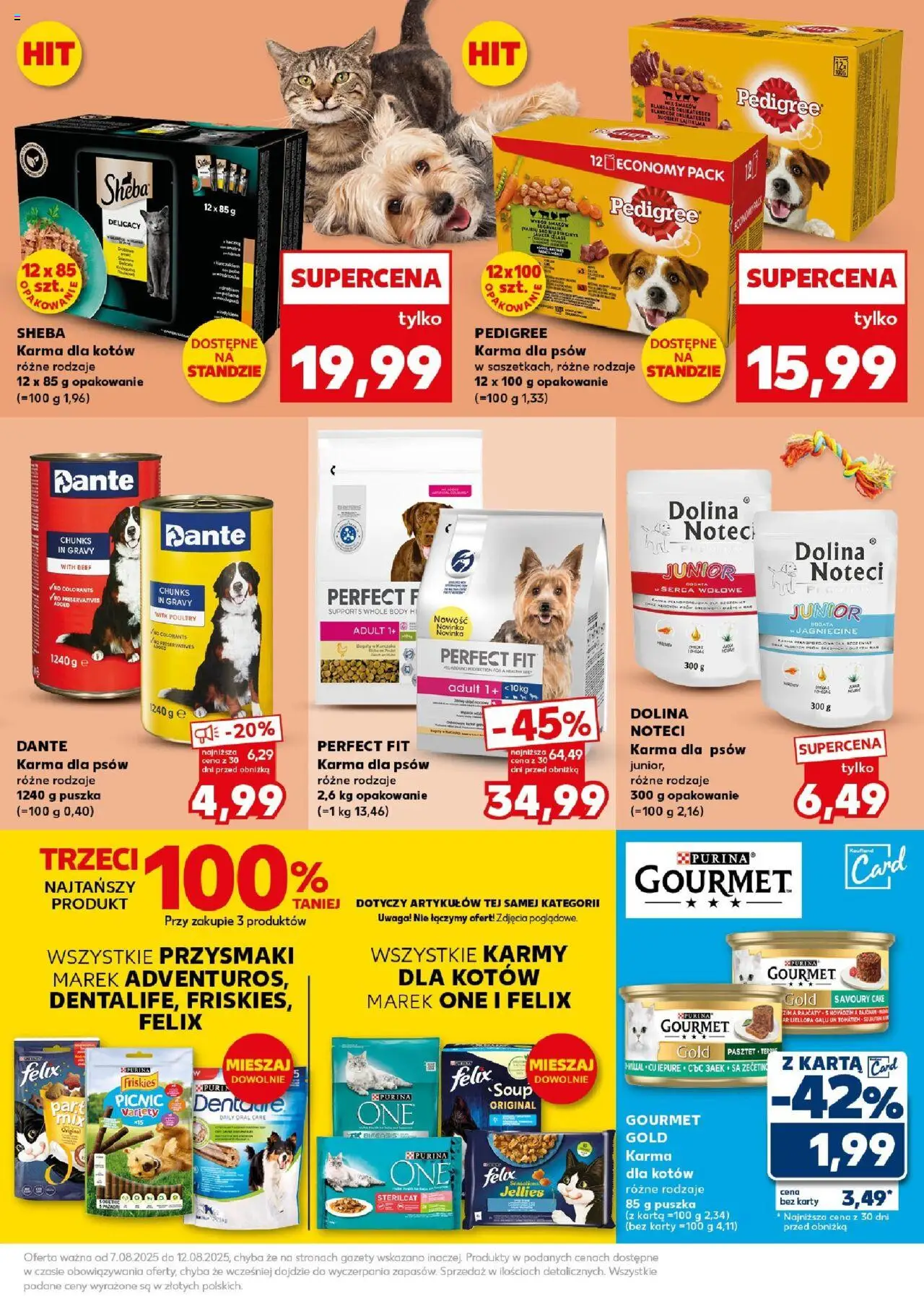 Kaufland gazetka - Super Sobota od 09.08.2025 | Strona: 35 | Produkty: Karta, Pedigree, Body, Karma dla psów