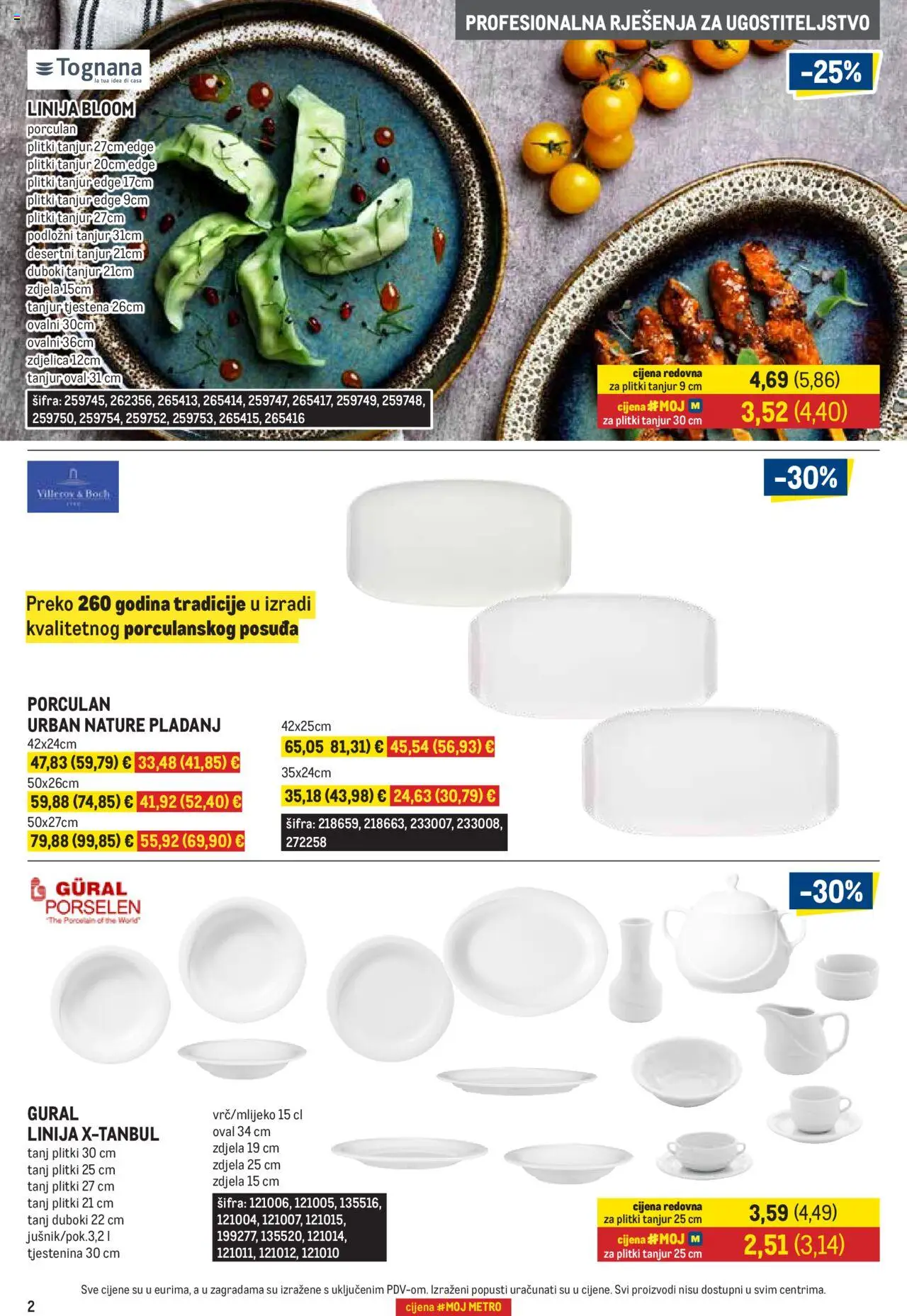 Metro katalog | vrijedi od 01.10.2025 | Stranica: 2 | Proizvodi: Tognana, Tjestenina, Zdjela, Pladanj