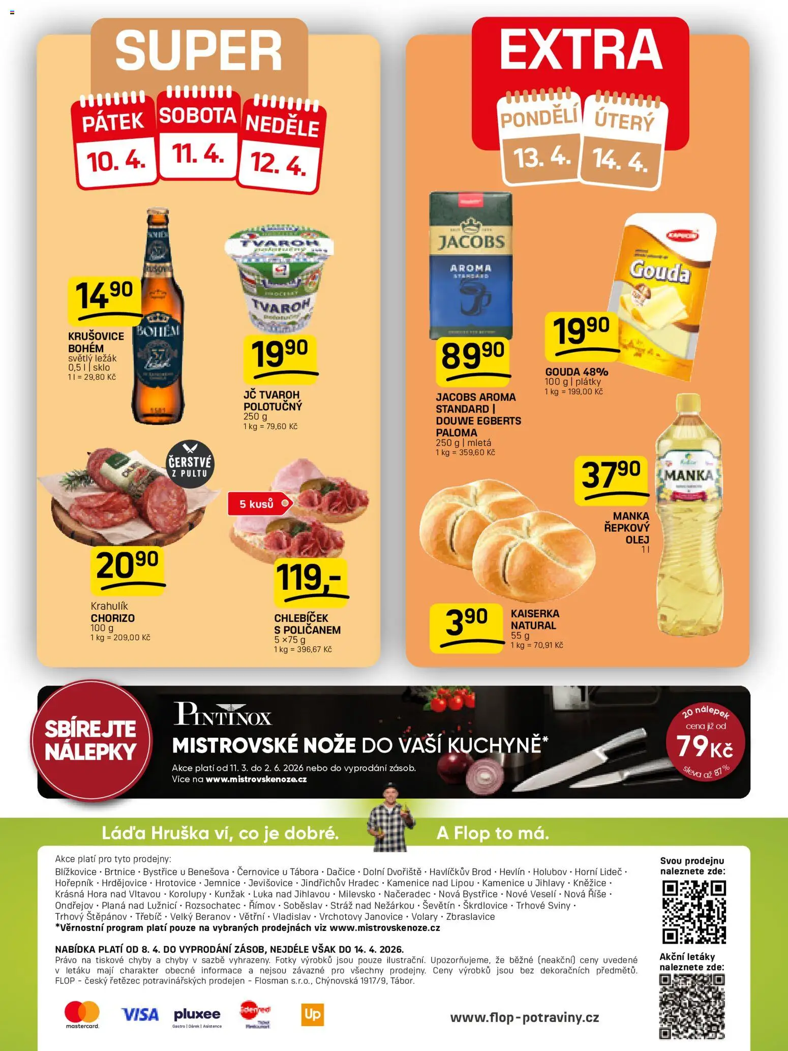 Flop leták od 08.04.2026 | Strana: 12 | Produkty: Gouda, Kaiserka, Řepkový olej, Krušovice