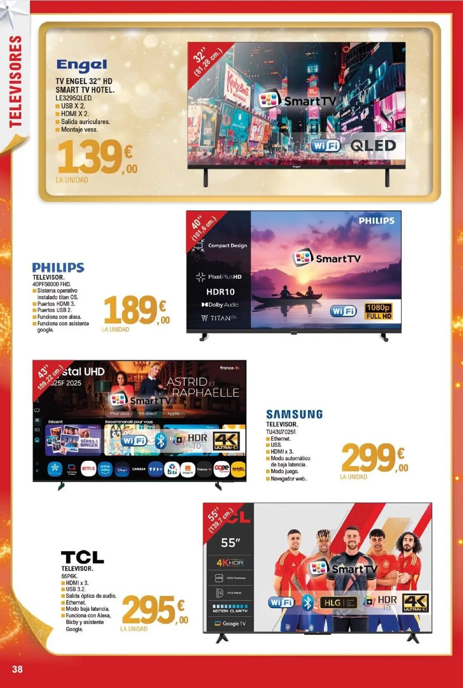 E.Leclerc folleto │ válido desde el 03.12.2025 | Página: 38 | Productos: Televisor, Video, Audio, USB