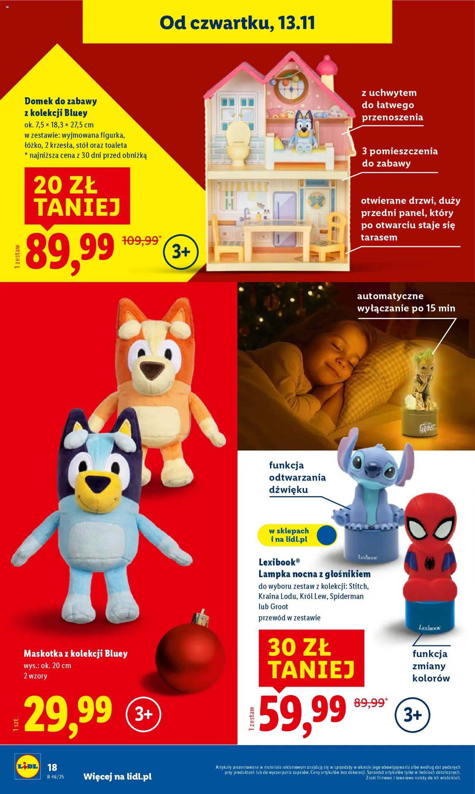 Lidl Katalog zabawek od 03.11.2025 | Strona: 18 | Produkty: Stół, Toaleta