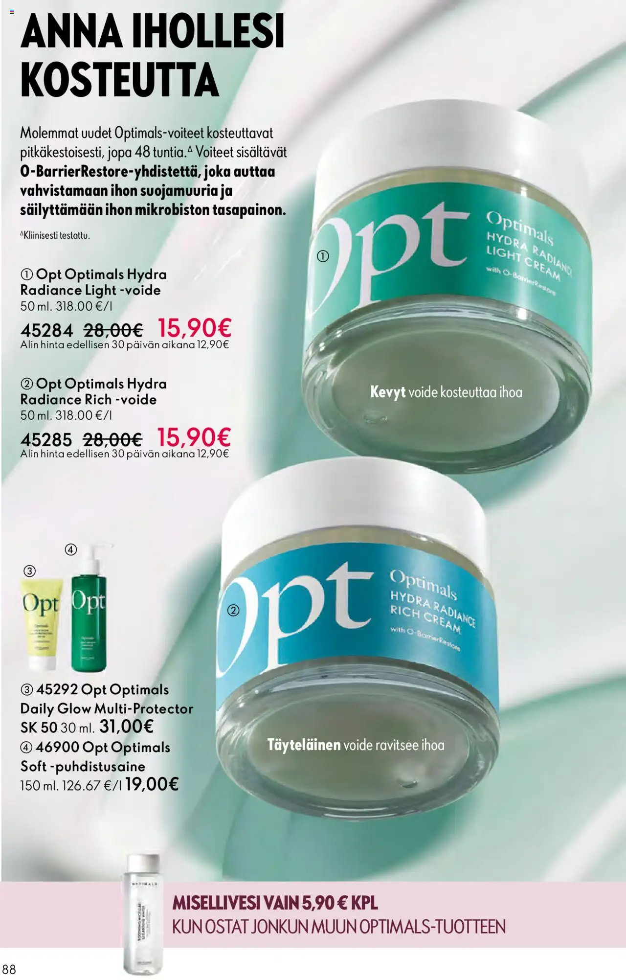 Oriflame - Esite 14 – voimassa 08.10.2025 alkaen | Sivu: 88 | Tuotteet: Misellivesi, Puhdistusaine
