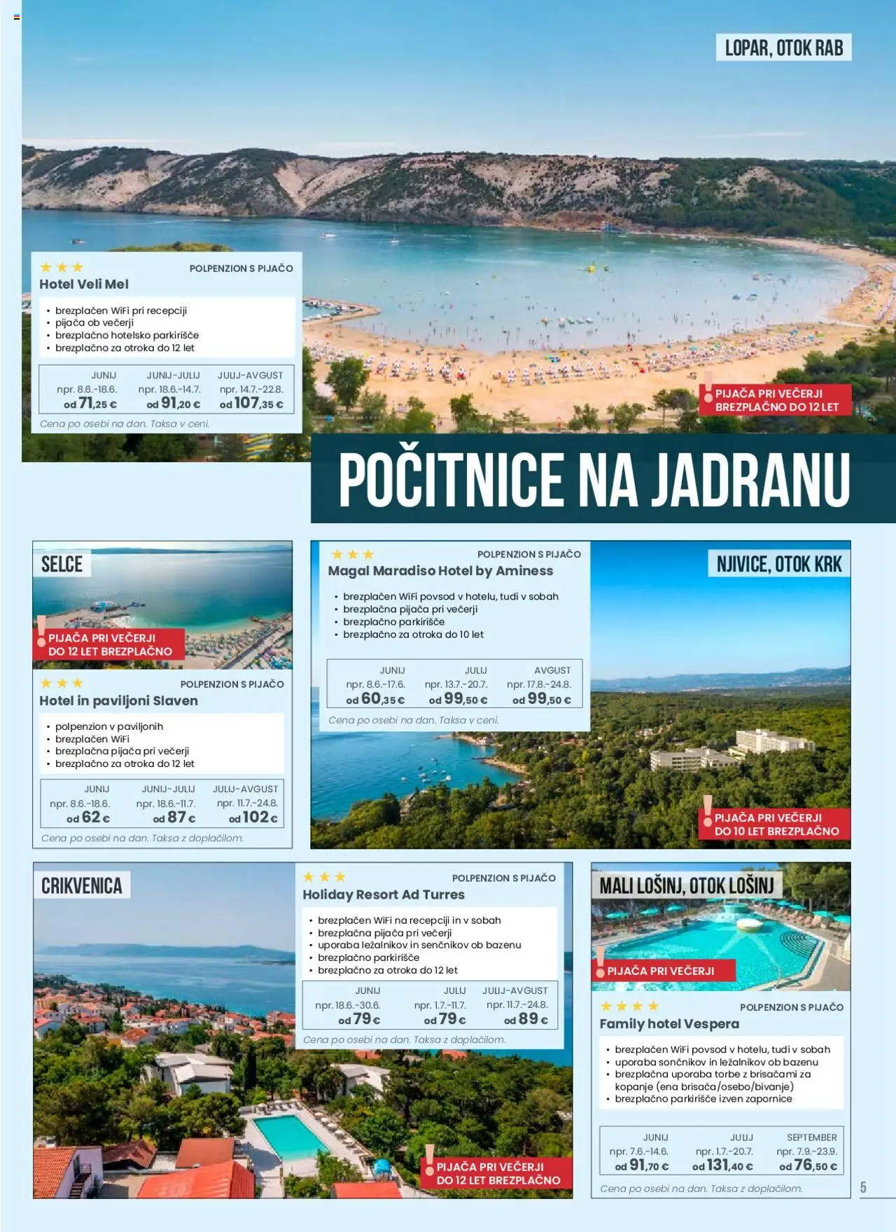 Sonček katalog jadran │ velja od 01.06.2025 | Stran: 5