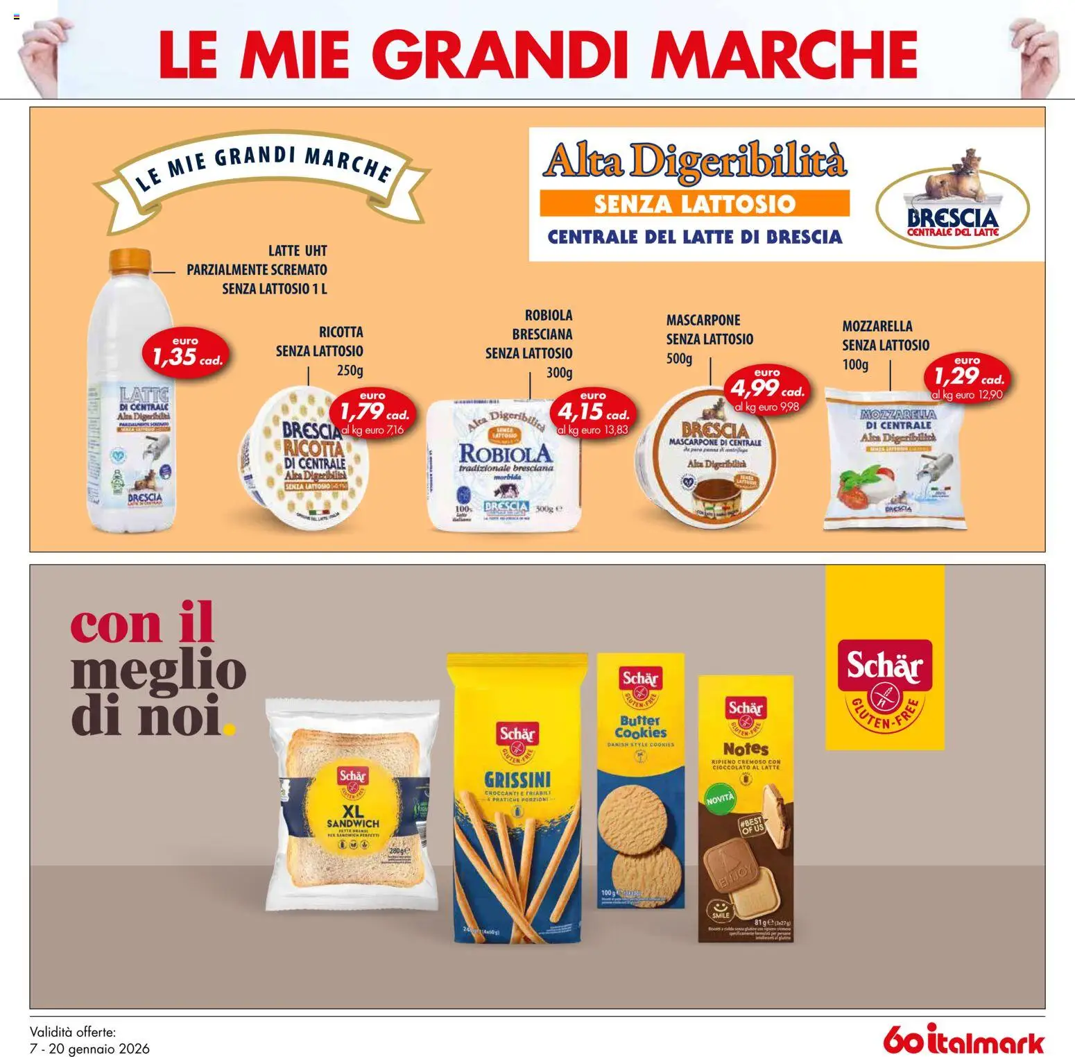 Volantino Italmark del 07.01.2026 | Pagina: 31 | Prodotti: Cioccolato, Latte, Ricotta, Grissini
