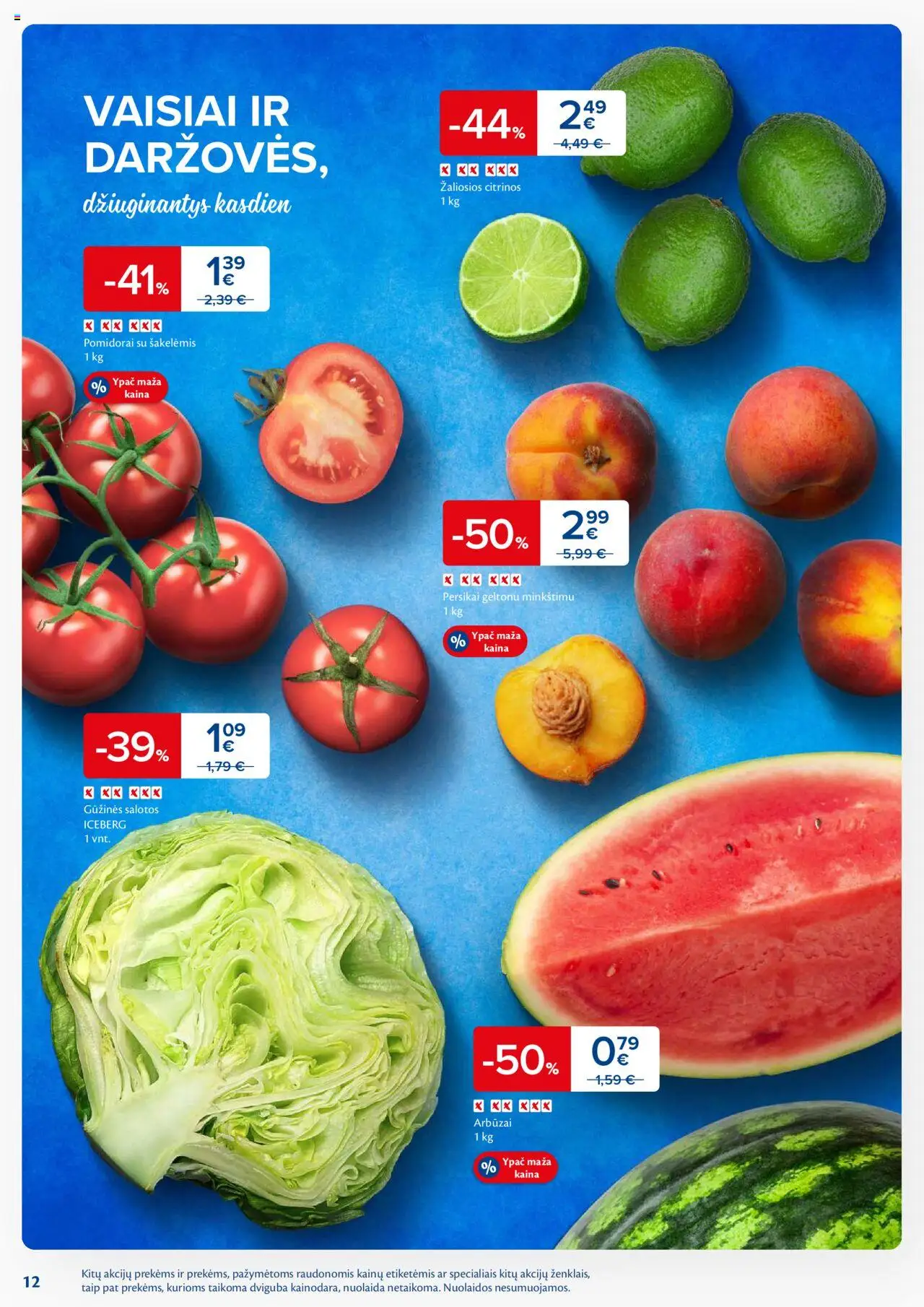 MAXIMA leidinys│galioja nuo 17.06.2025 | Puslapis: 12 | Prekių: Salotos, Pomidorai