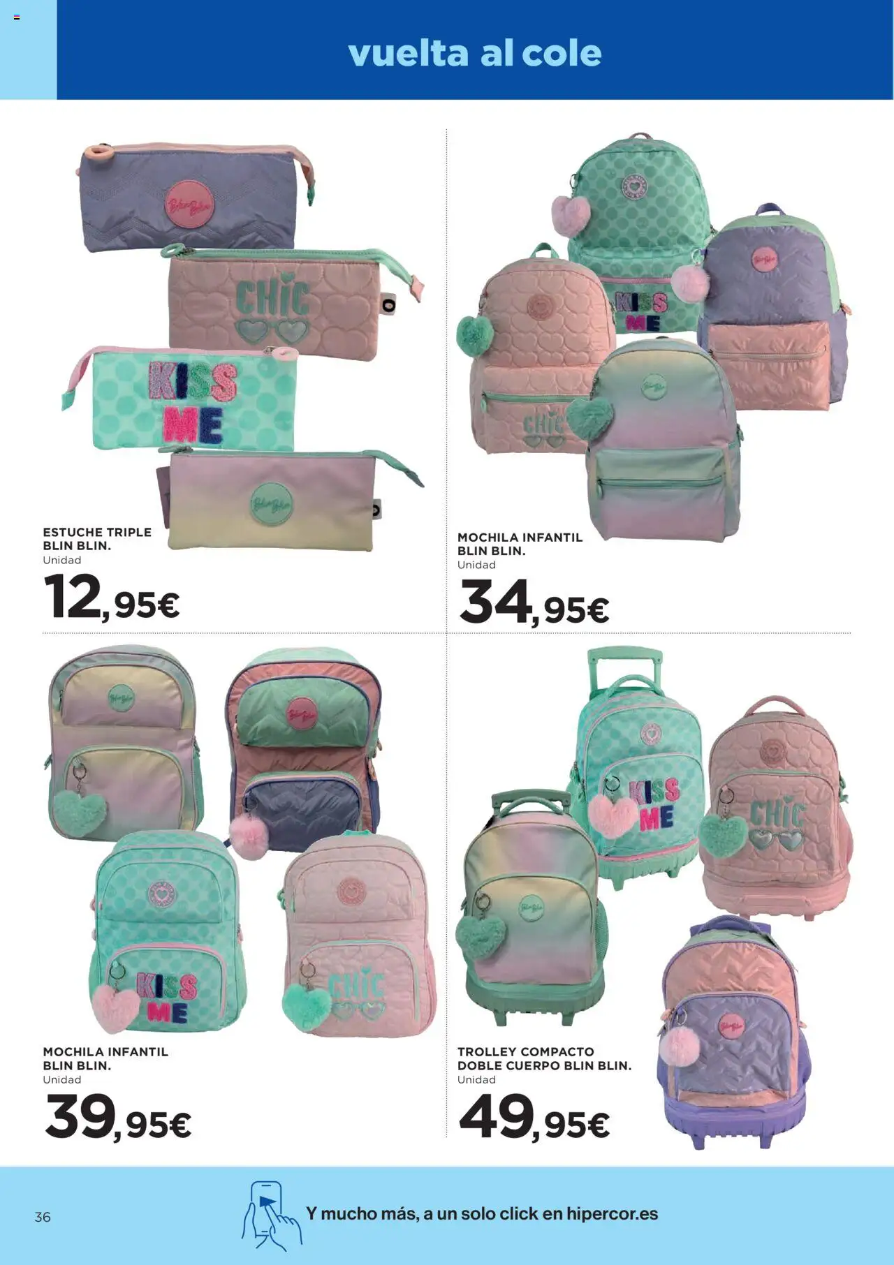 Hipercor catálogo │ válido desde el 14.08.2025 | Página: 40 | Productos: Mochila