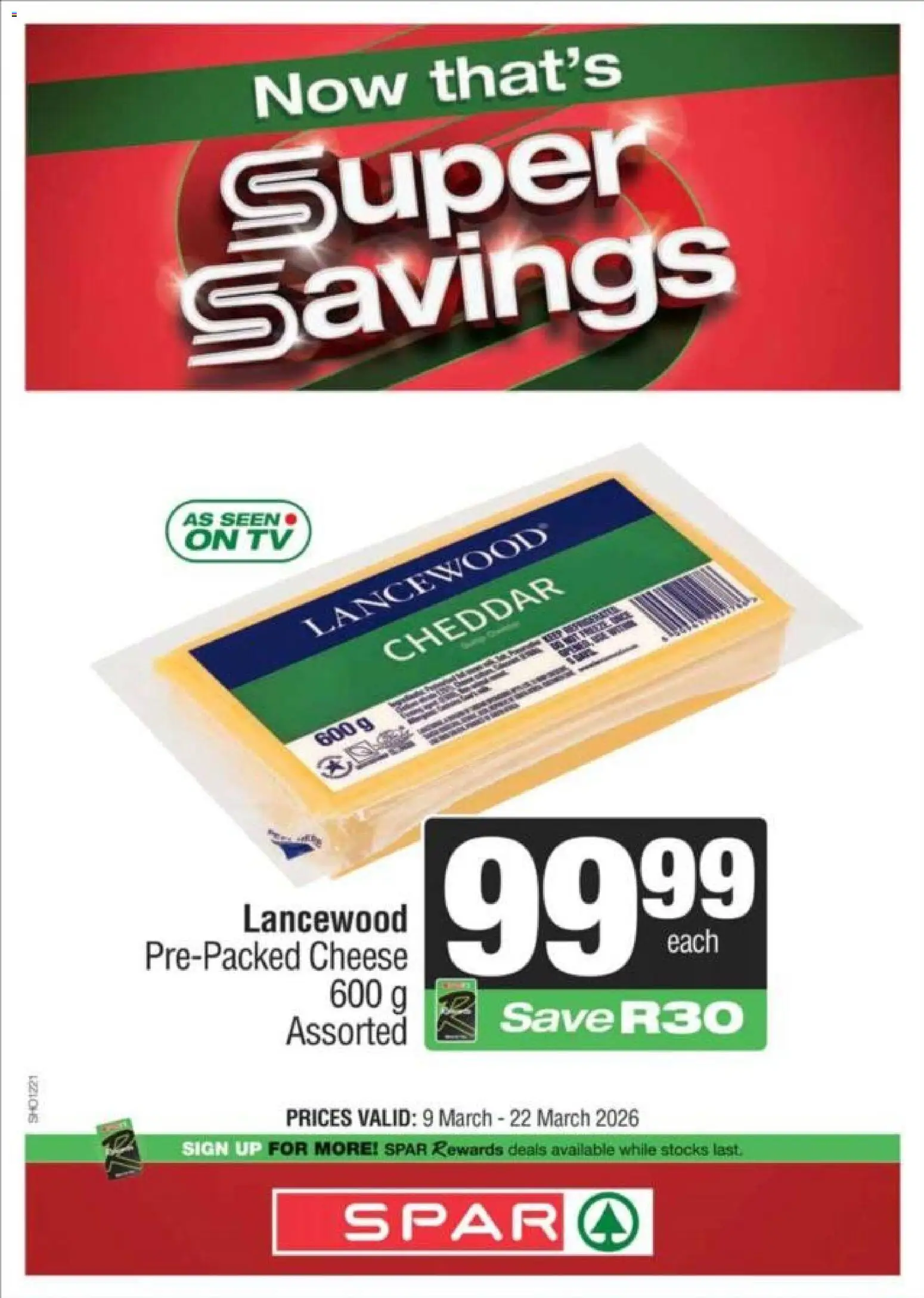New Superspar catalogue – valid from 09.03.2026 | Page: 2 | Products: TV, Cheese