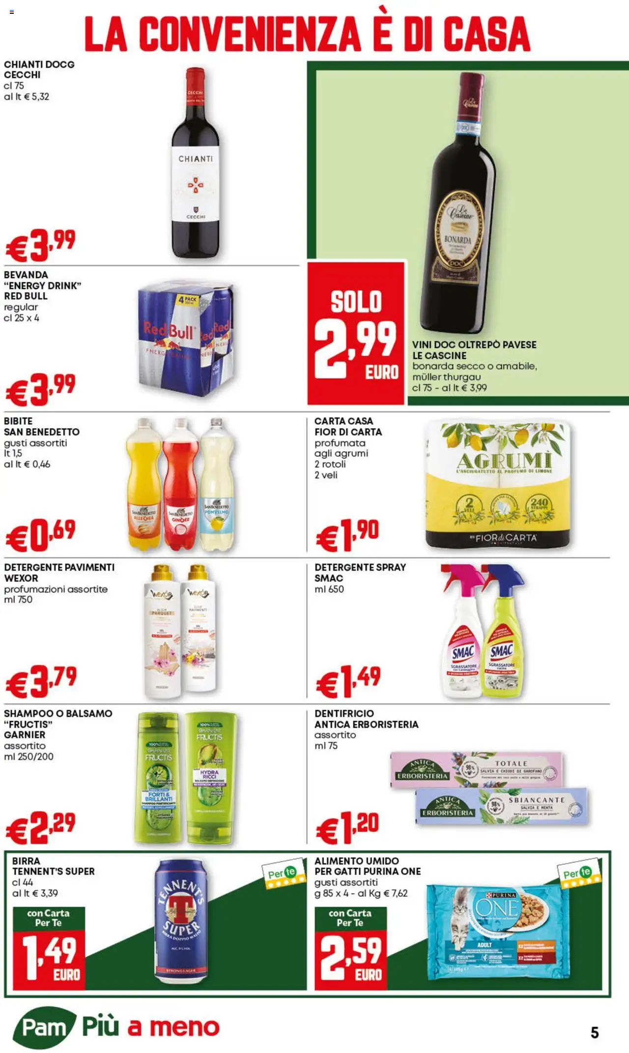 Volantino PAM del 11.09.2025 | Pagina: 5 | Prodotti: Birra, Pompelmo, Bibite, Profumo