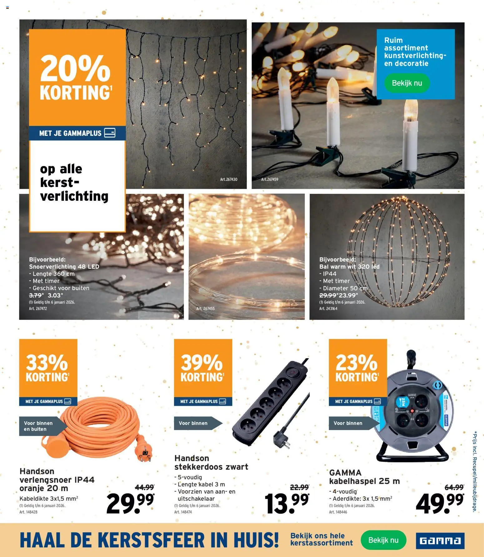 {H1} | Pagina: 9 | Producten: Kabel, Verlichting, Bal