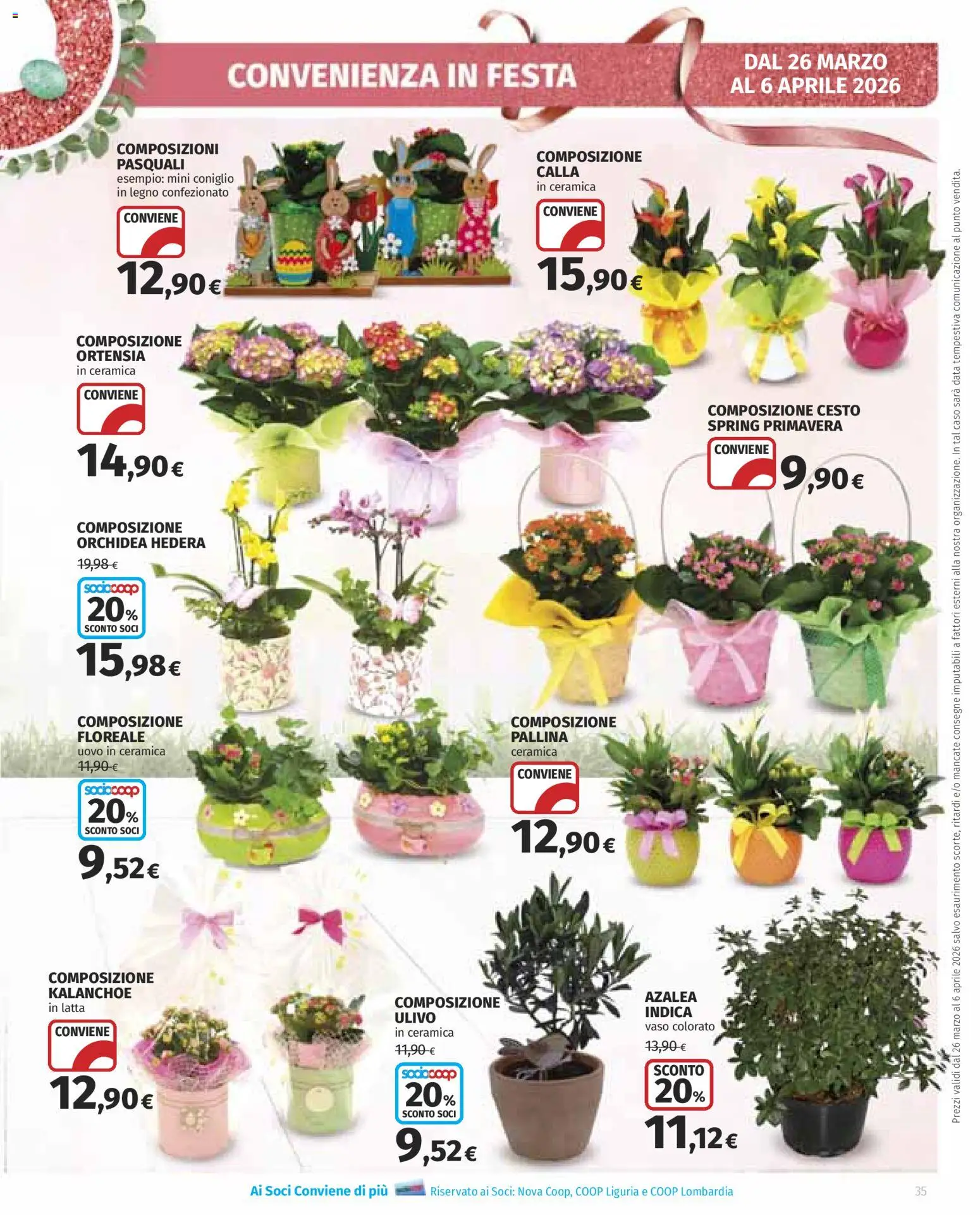 Volantino Ipercoop del 26.03.2026 | Pagina: 35 | Prodotti: Data, Orchidea, Vaso