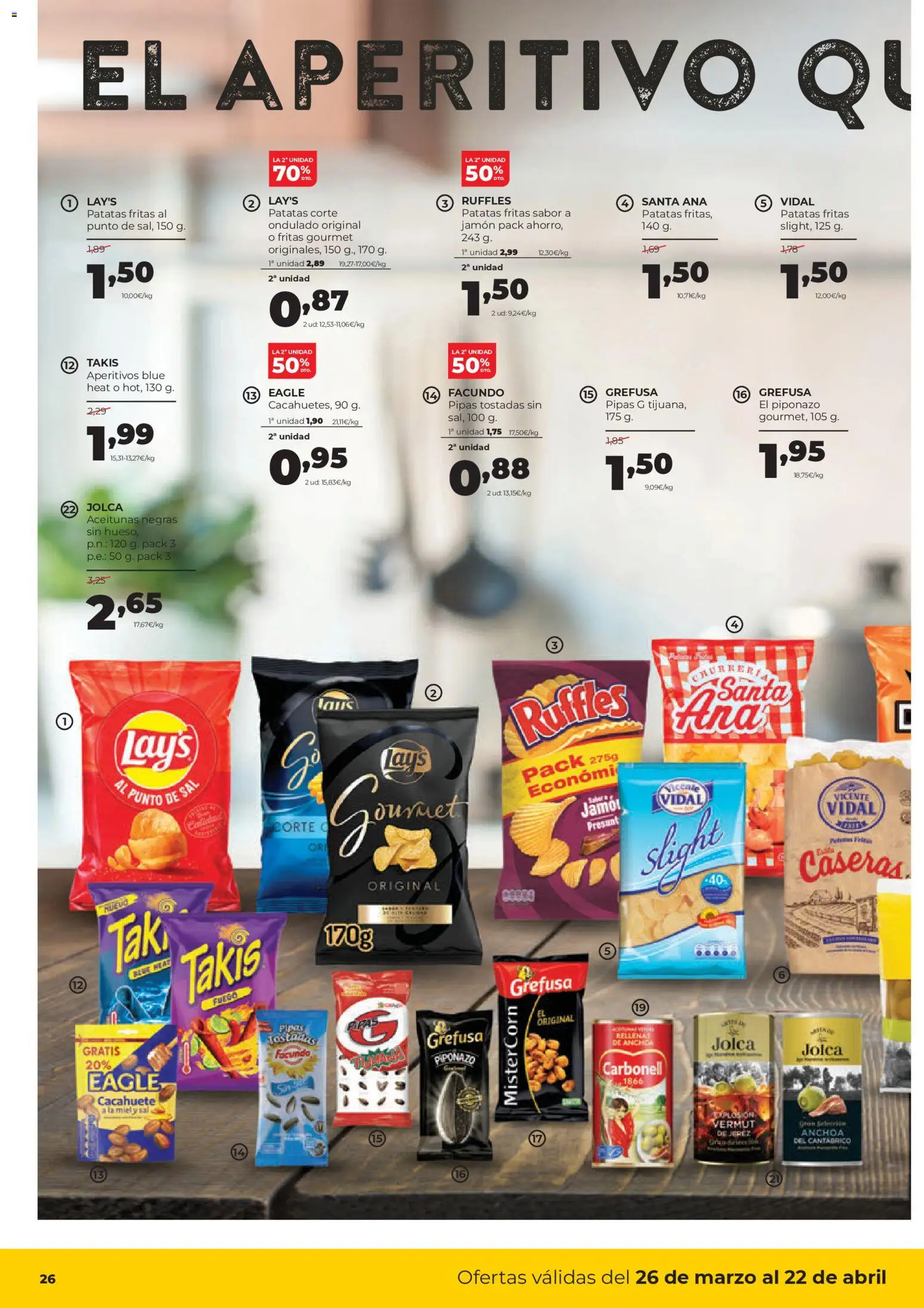 Alimerka Mensual del 26 de marzo al 22 de abril Castilla y León │ válido desde el 26.03.2026 | Página: 26 | Productos: Ψηφιακή κάμερα, Jamón, Anchoa