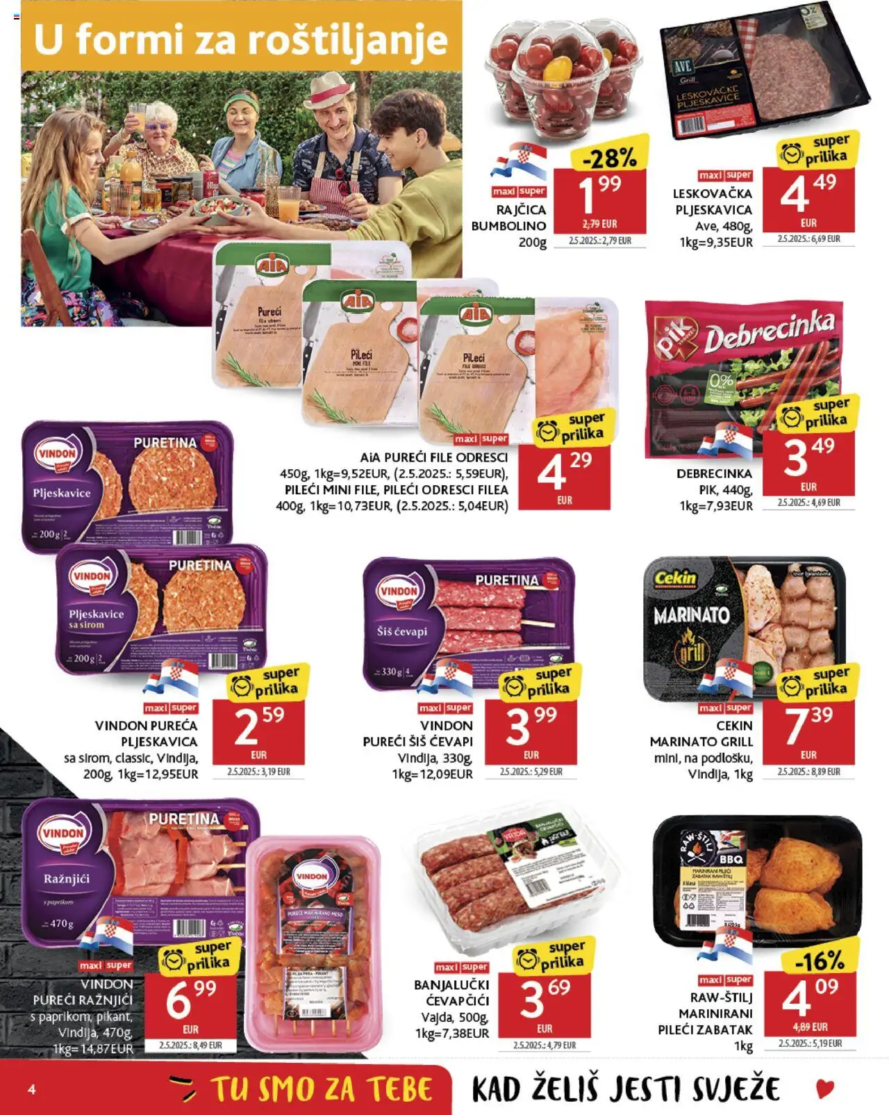 Konzum HR akciós ujság - amely érvényes a következő dátumtól: 09.07.2025 | Oldal: 4 | Termékek: Grill