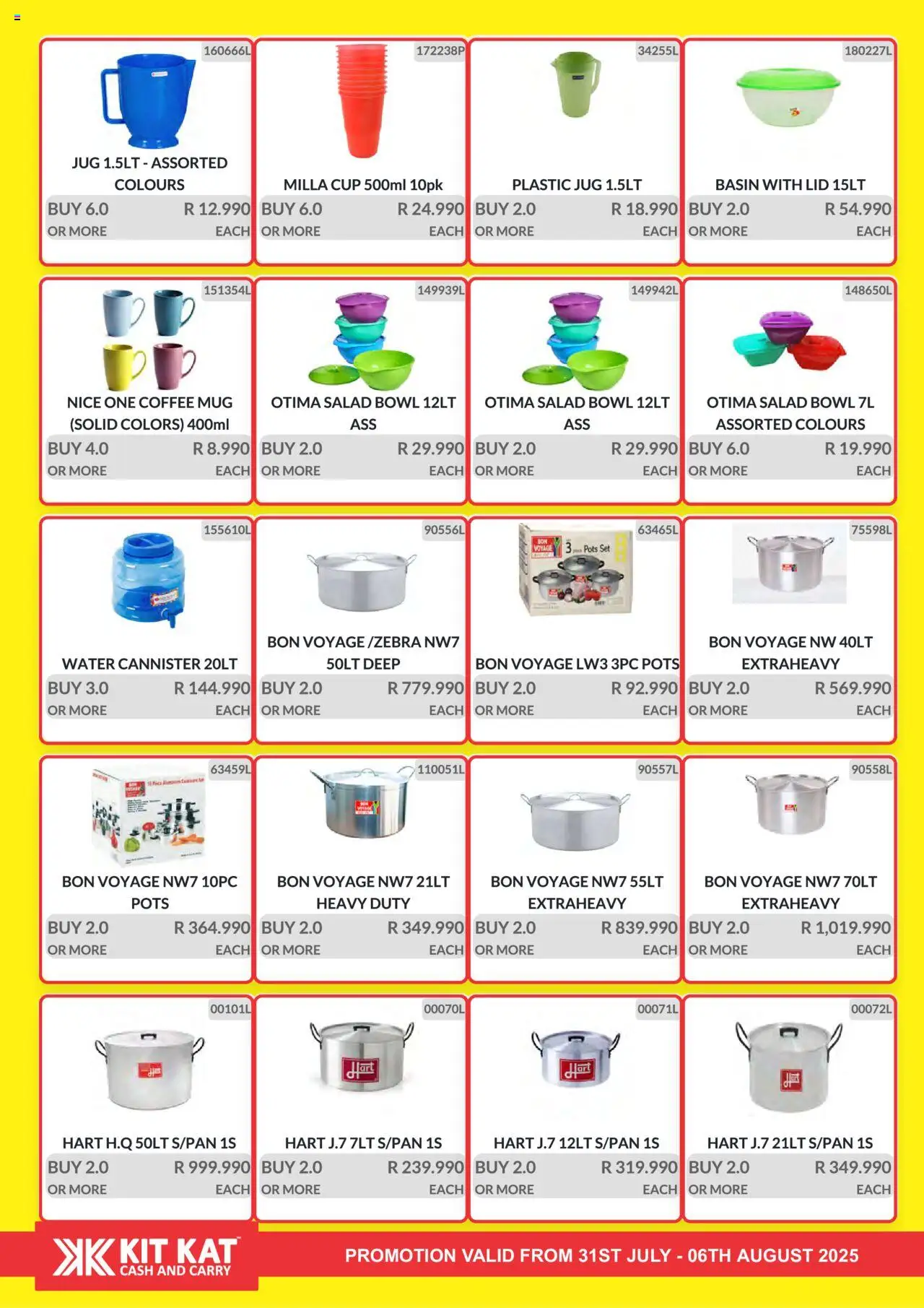 KIT KAT Cash & Carry Weekly Traders Special │ valid from 31.07.2025 | Page: 34 | Products: Coffee, Mug, Salad, Water