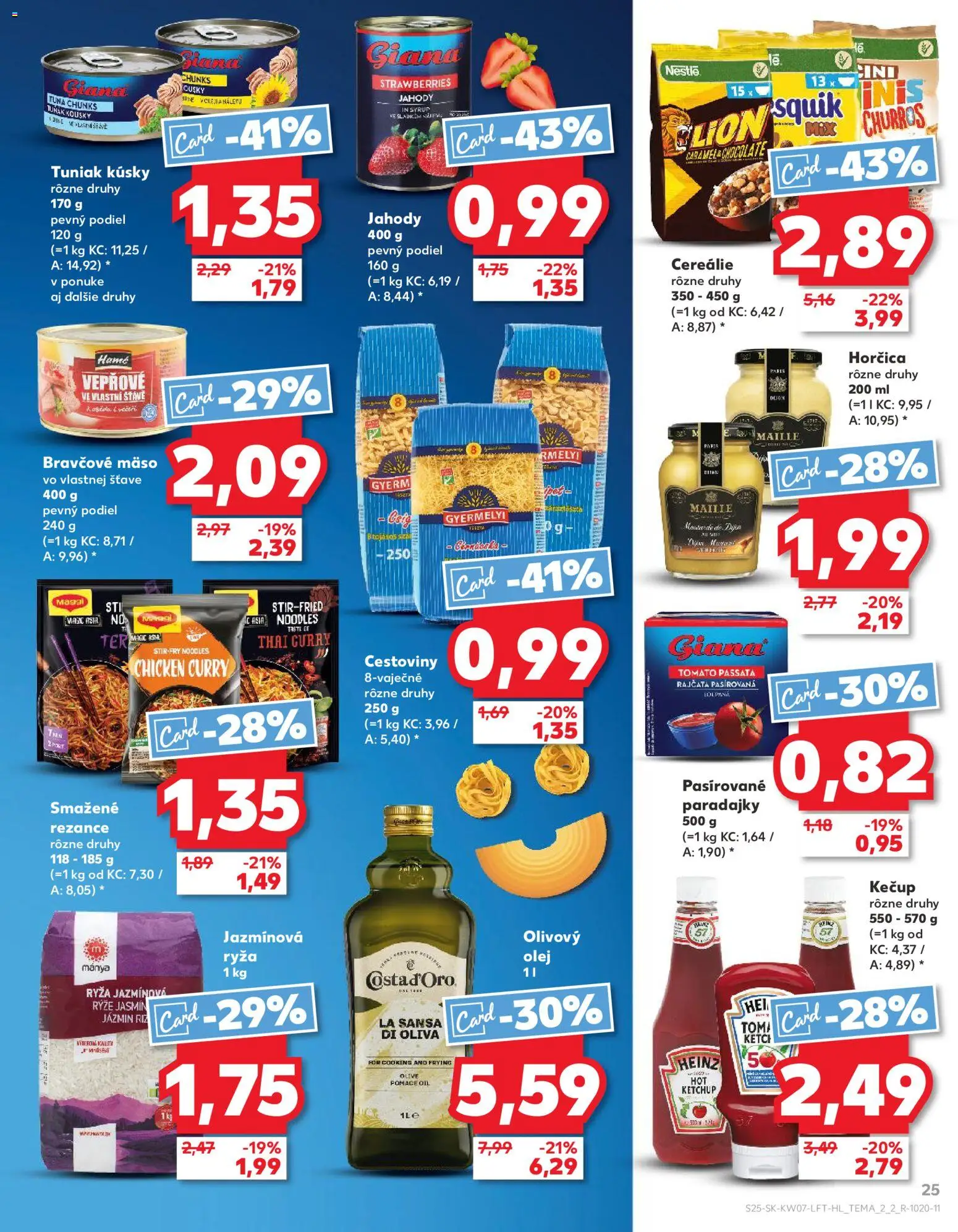 Nové Kaufland akcie – leták je platný od 12.02.2026 | Strana: 25 | Produkty: Paradajky, Ryža, Jahody, Kečup