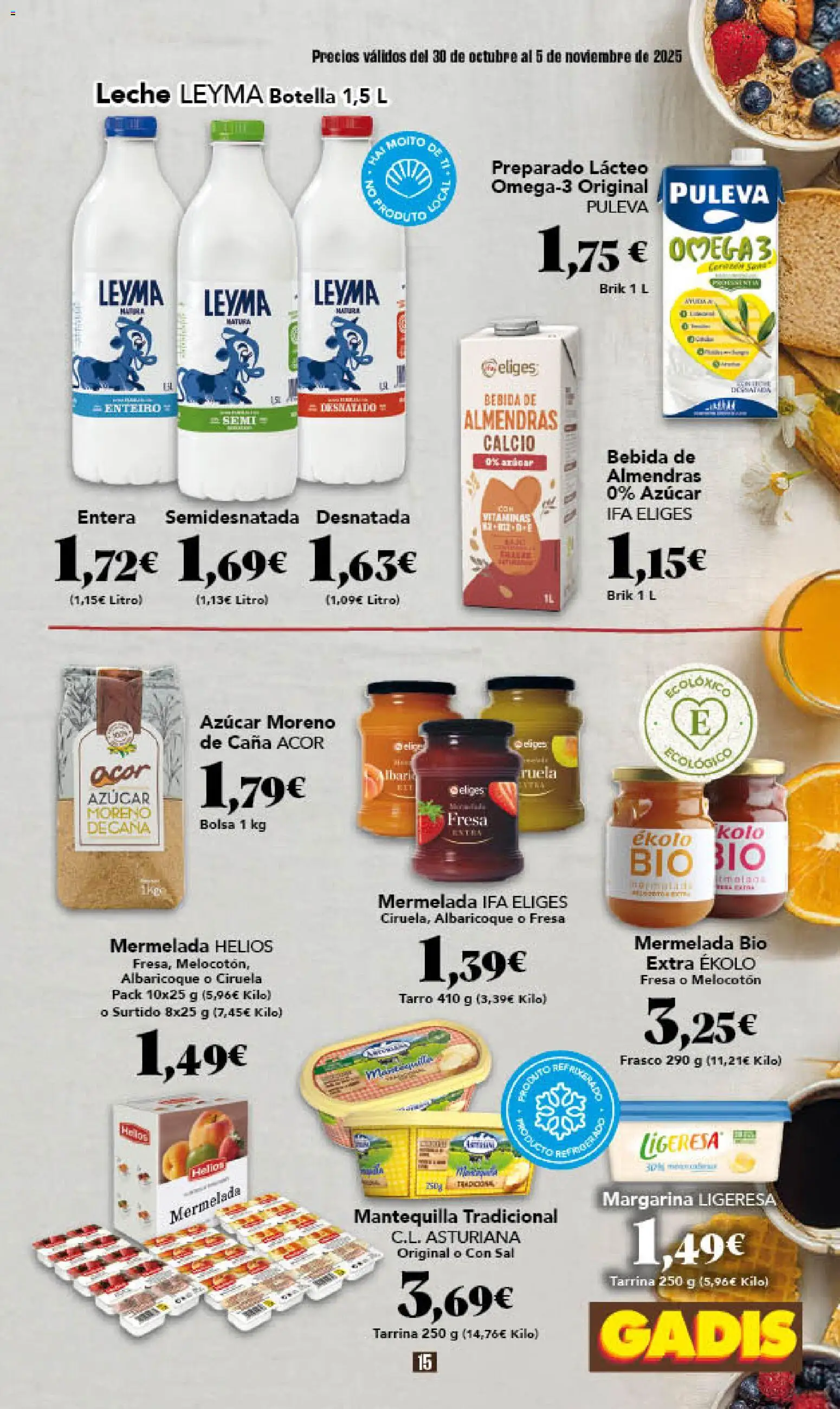 Gadis - folleto │ válido desde el 30.10.2025 | Página: 15 | Productos: Αποφλοιωτής σκόρδου, Margarina, Bolsa, Συσκευή ροής