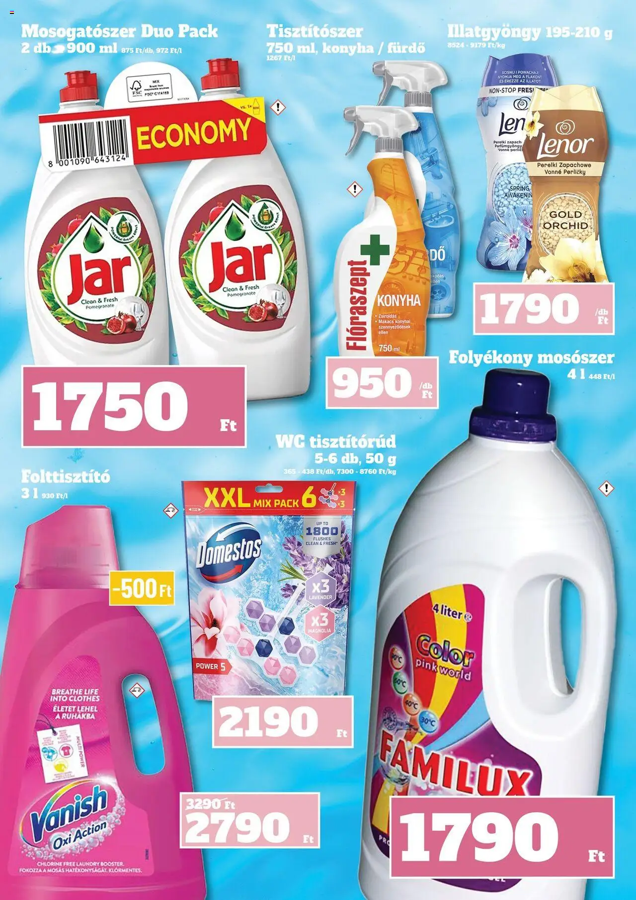 Family Diszkont akciós ujság - amely érvényes a következő dátumtól: 02.10.2025 | Oldal: 24 | Termékek: WC, Folyékony mosószer, Mosószer, Mosogatószer