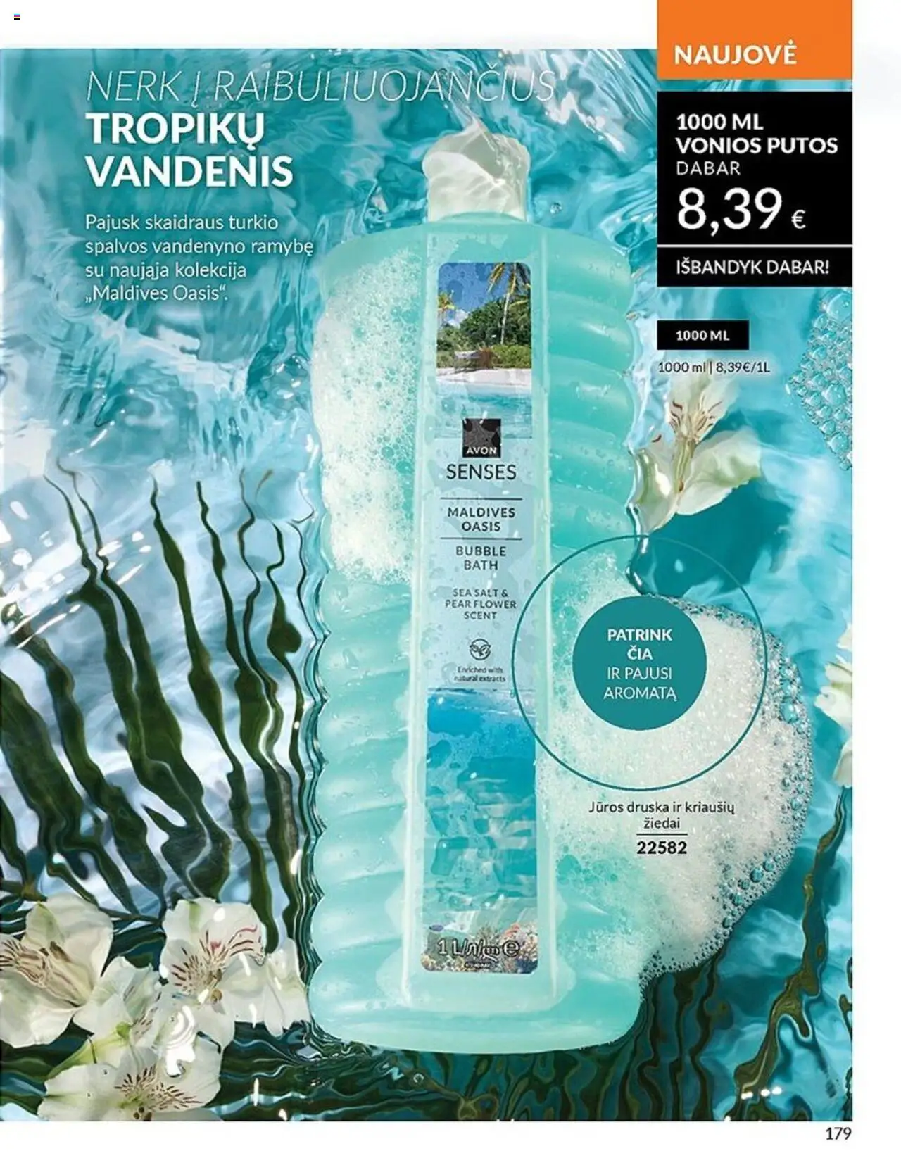 AVON leidinys│galioja nuo 01.07.2025 | Puslapis: 179 | Prekių: Vonios putos, Jūros druska, Druska