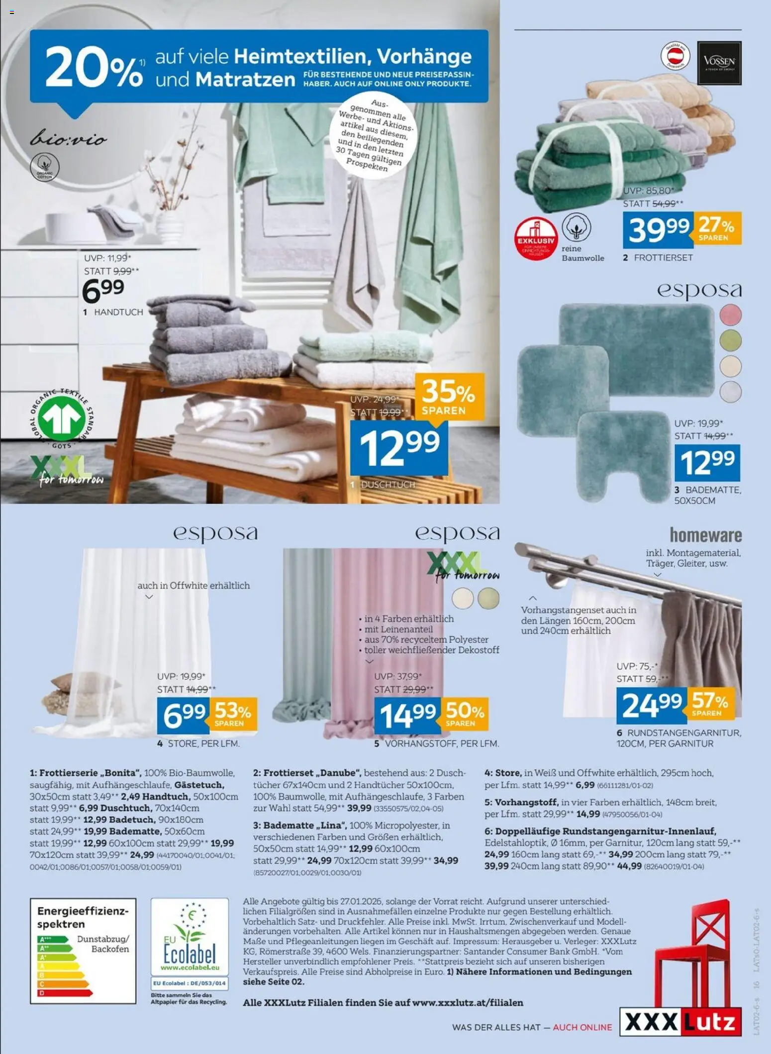 XXXLutz Heimtextilienwochen gültig ab 20.01.2026 | Seite: 16
