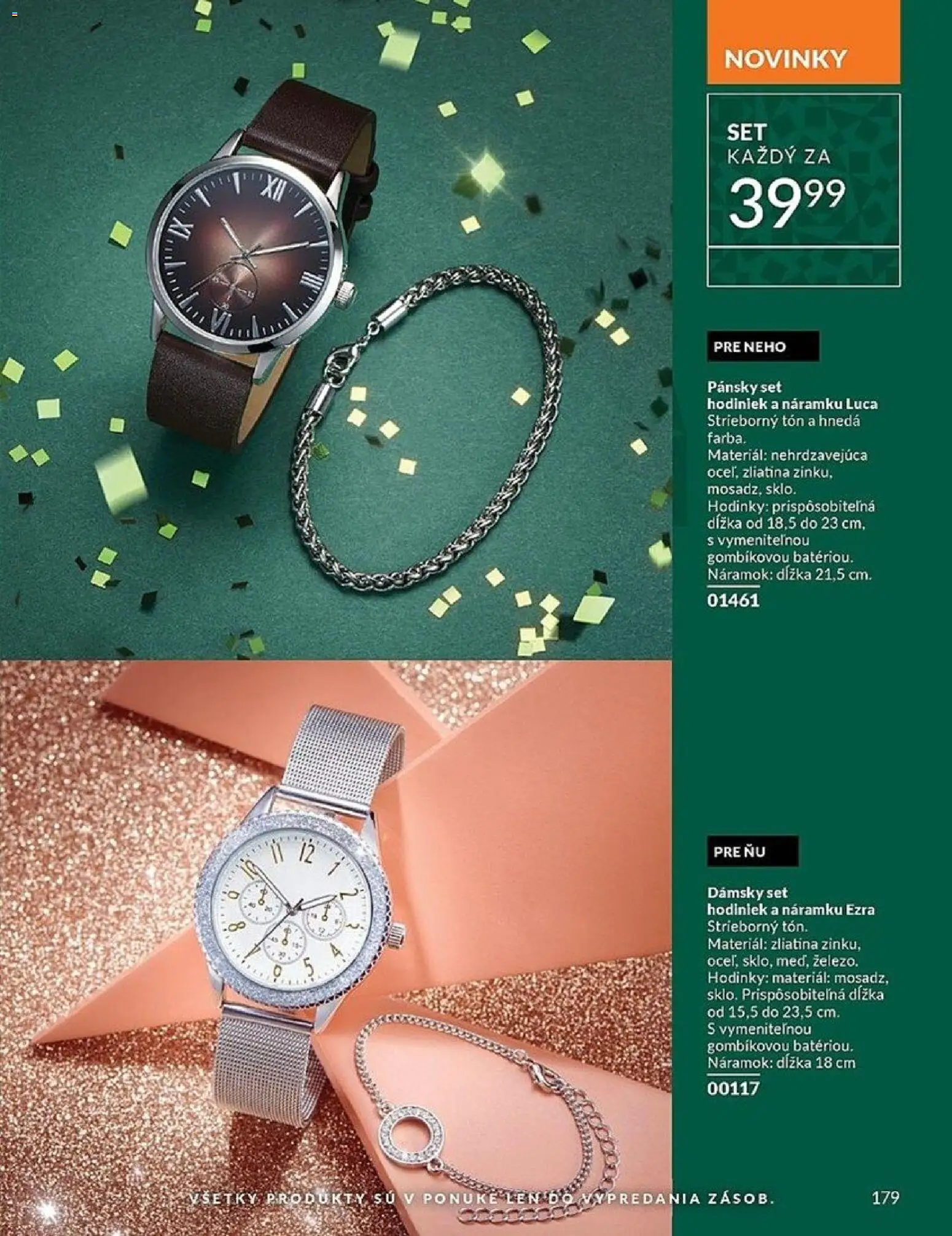 Nové Avon akcie – leták je platný od 01.11.2025 | Strana: 179 | Produkty: Hodinky