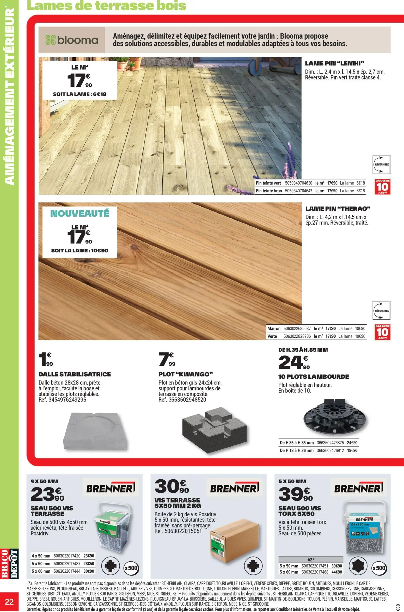 {H1} | Page: 22 | Produits: Plots