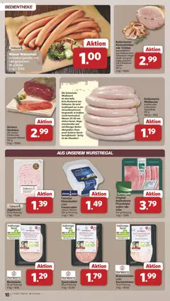 Famila Nordwest Prospekt 	 ab 22.12.2025 gültig | Seite: 10 | Produkte: Wiener wurstchen, Bratwurst, Weißwurst, Schinken