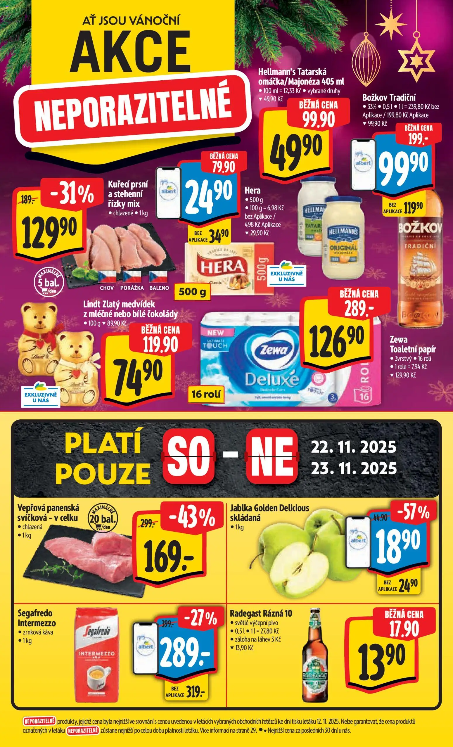 Albert leták - Hypermarket od 19.11.2025 | Strana: 7 | Produkty: Káva, Toaletní papír, Zewa Toaletní papír, Láhev