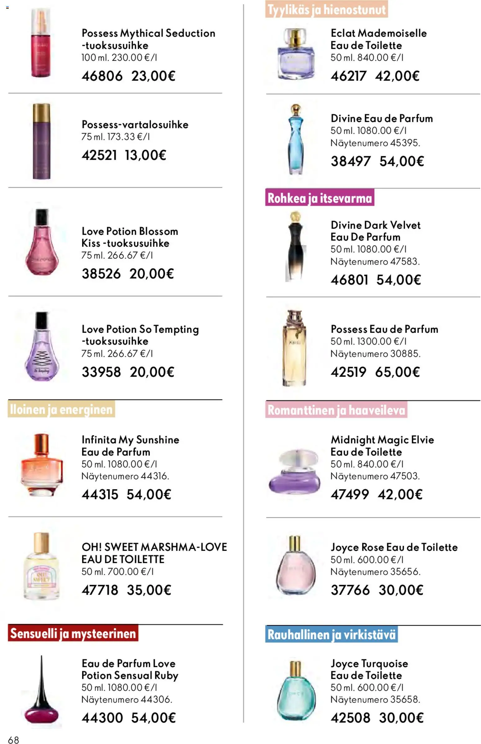 Oriflame - Esite 05 – voimassa 01.04.2026 alkaen | Sivu: 68 | Tuotteet: Eau de toilette