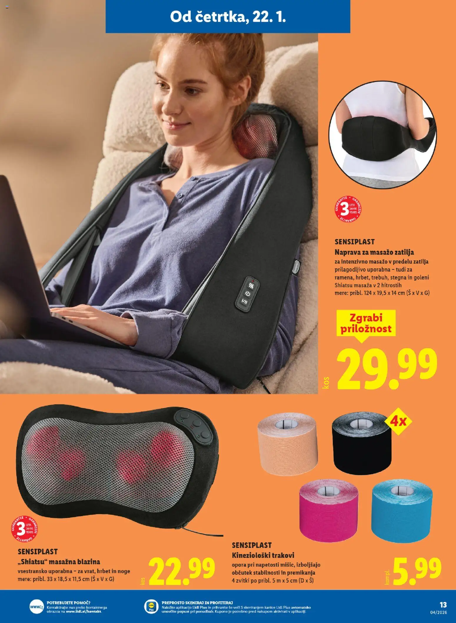 Novi Lidl katalog ponudbe – veljaven od 22.01.2026 | Stran: 19 | Izdelki: Blazina