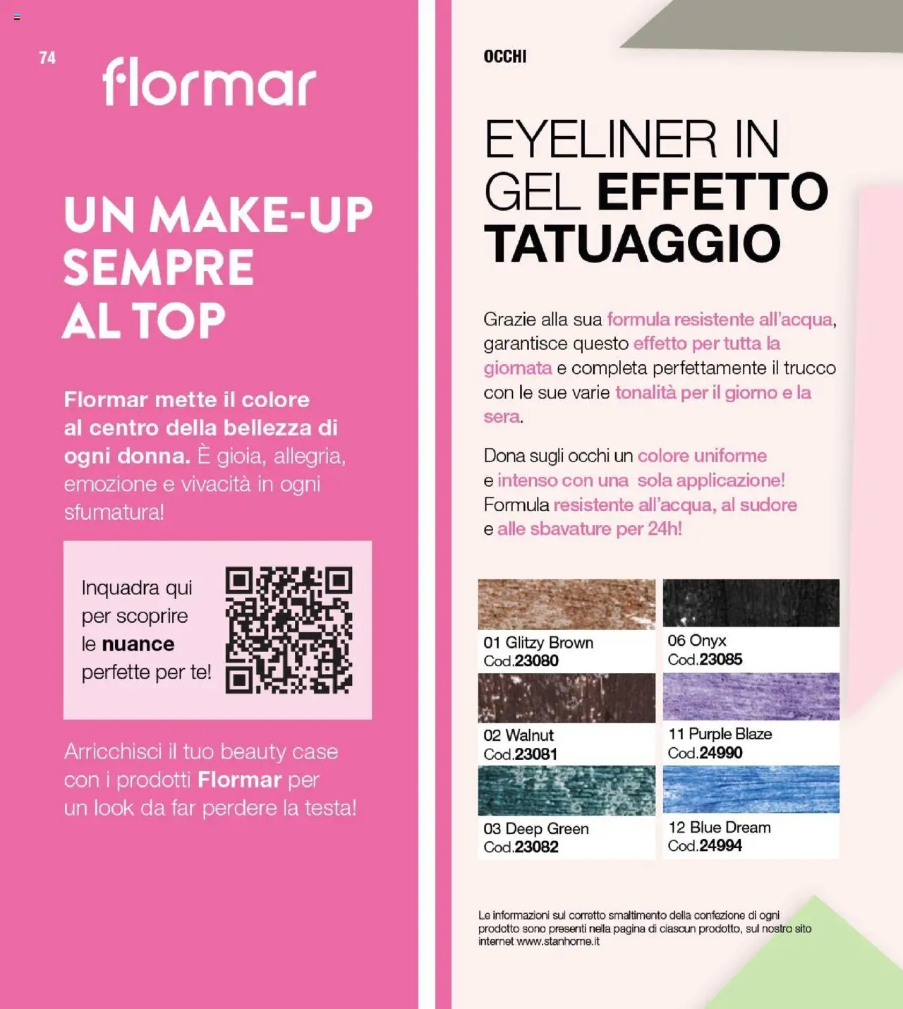 Volantino Stanhome del 09.09.2025 | Pagina: 75 | Prodotti: Eyeliner, Tè, Top, Trucco