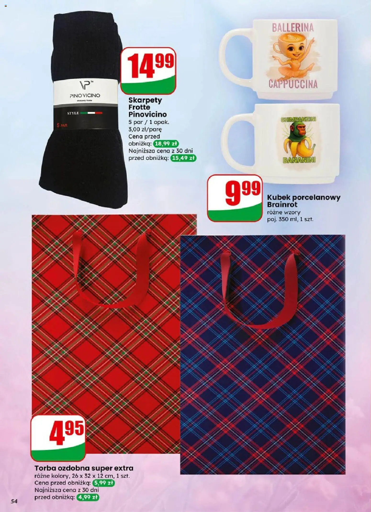 Dino Gazetka od 07.01.2026 | Strona: 54 | Produkty: Skarpety, Torba