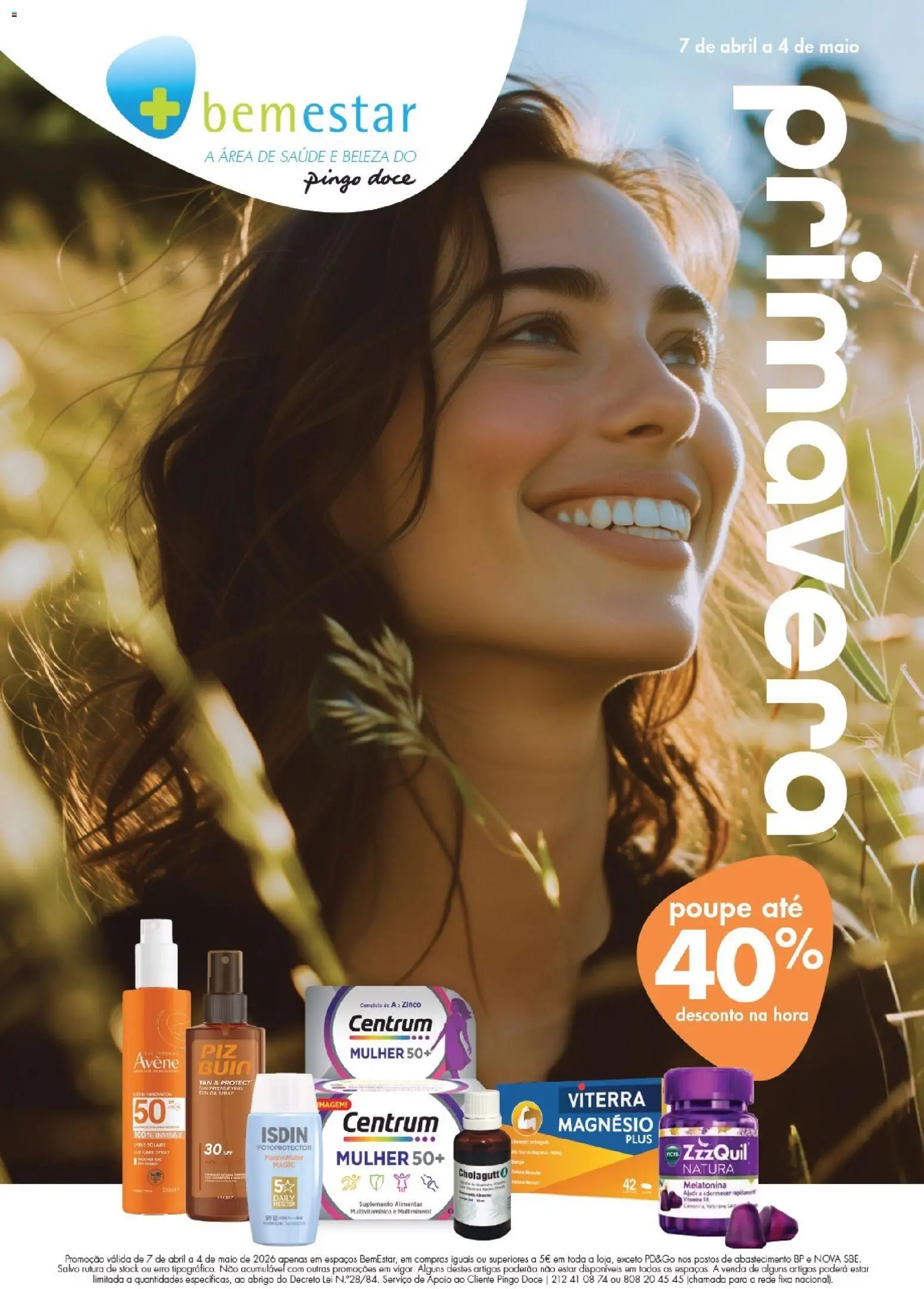 Pingo Doce Bem Estar Primavera Madeira │ válido de 07.04.2026 | Página: 1 | Produtos: Melatonina