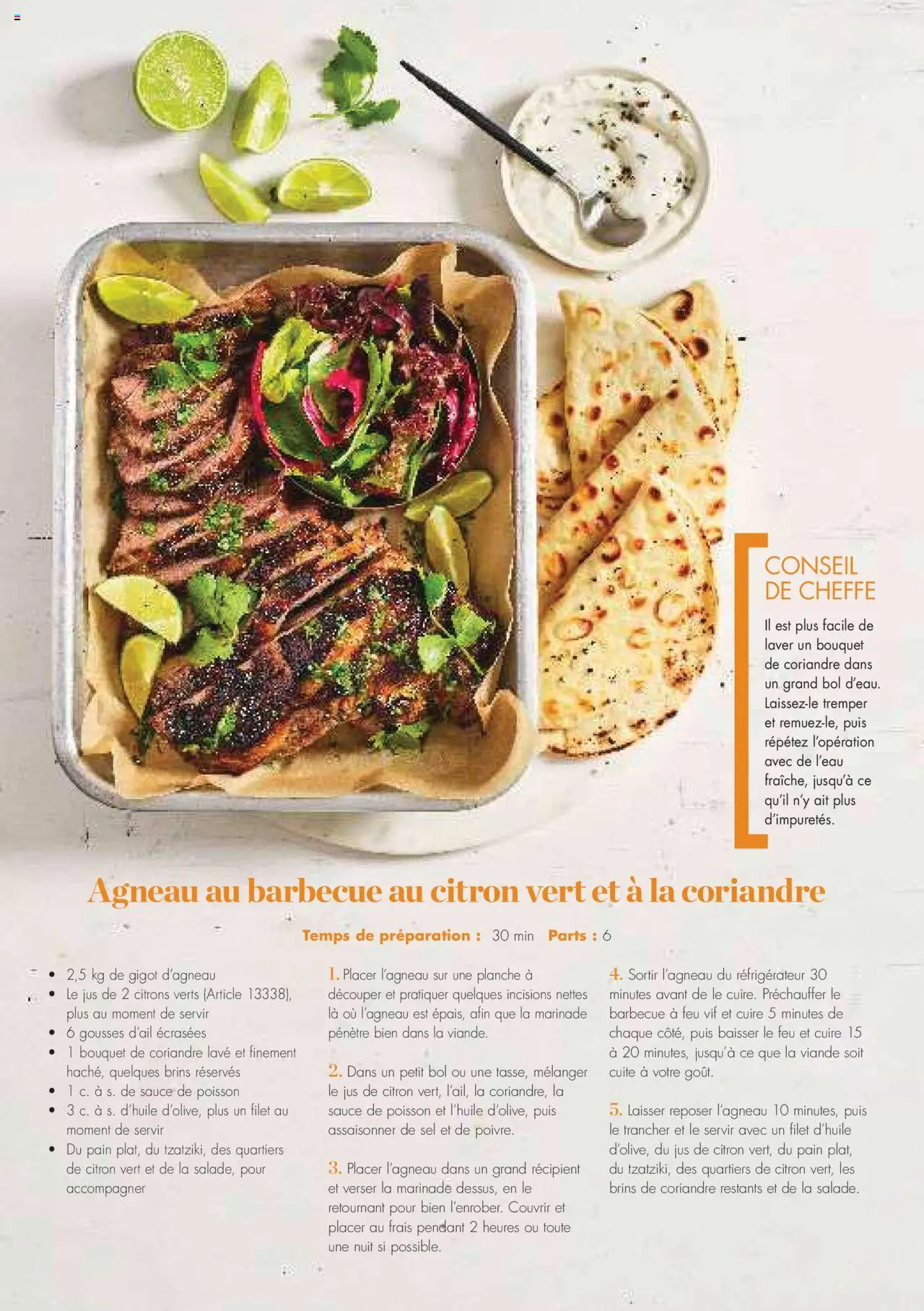  | Page: 109 | Produits: Salade, Agneau, Coriandre, Poisson