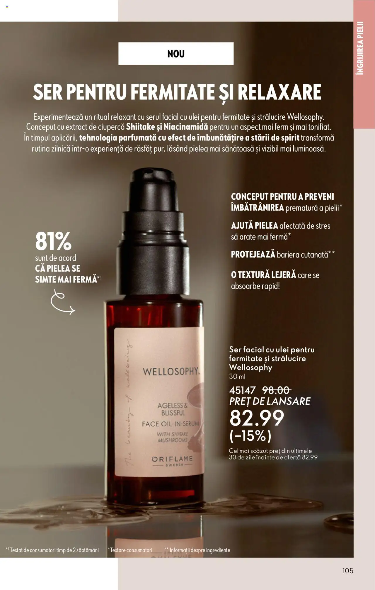Noul catalog Oriflame – valabil de la 22.10.2025 | Pagină: 105 | Produse: Ulei